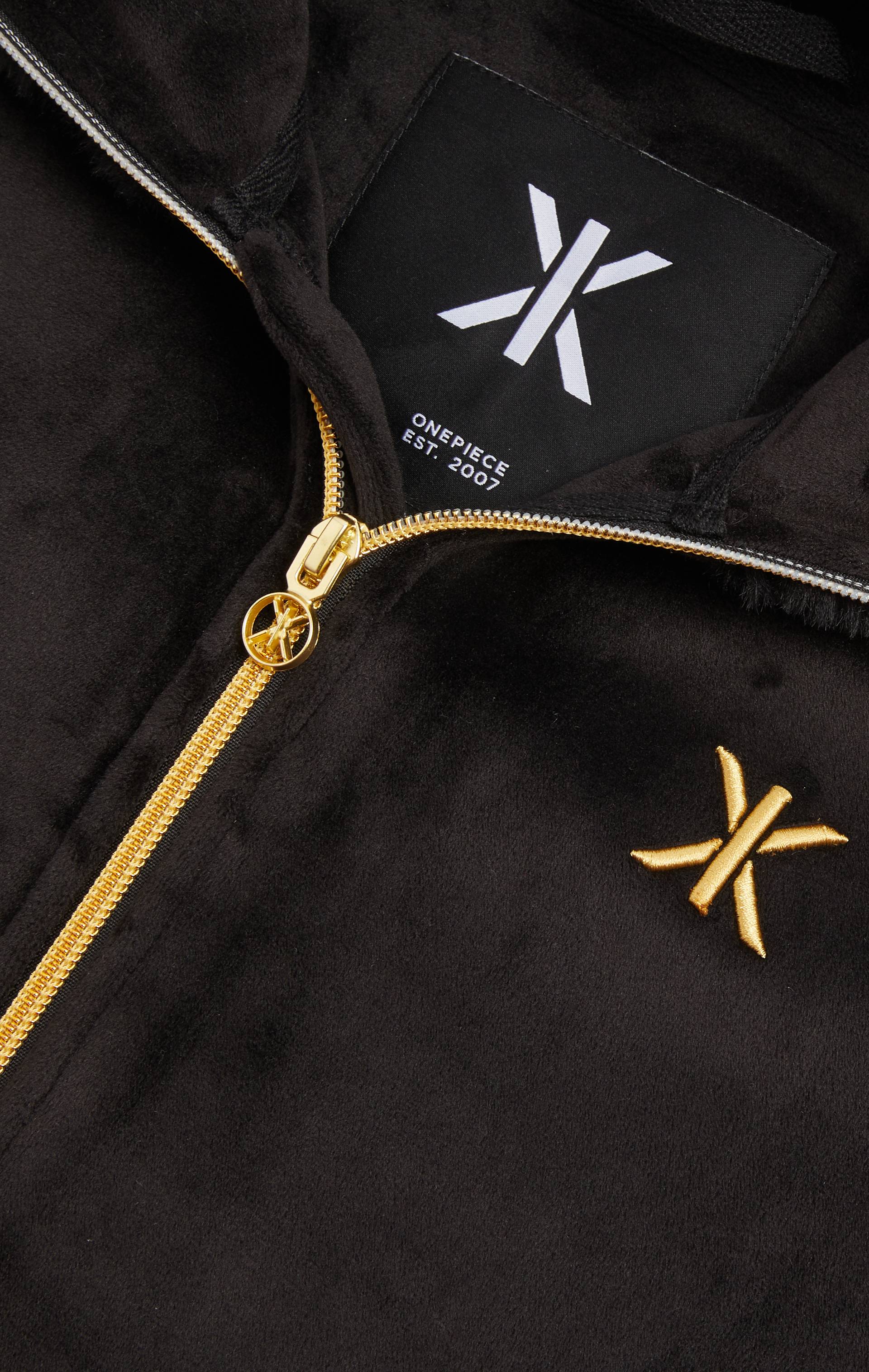 Onepiece Alps Soft Velvet Fitted Jumpsuit Black - 11