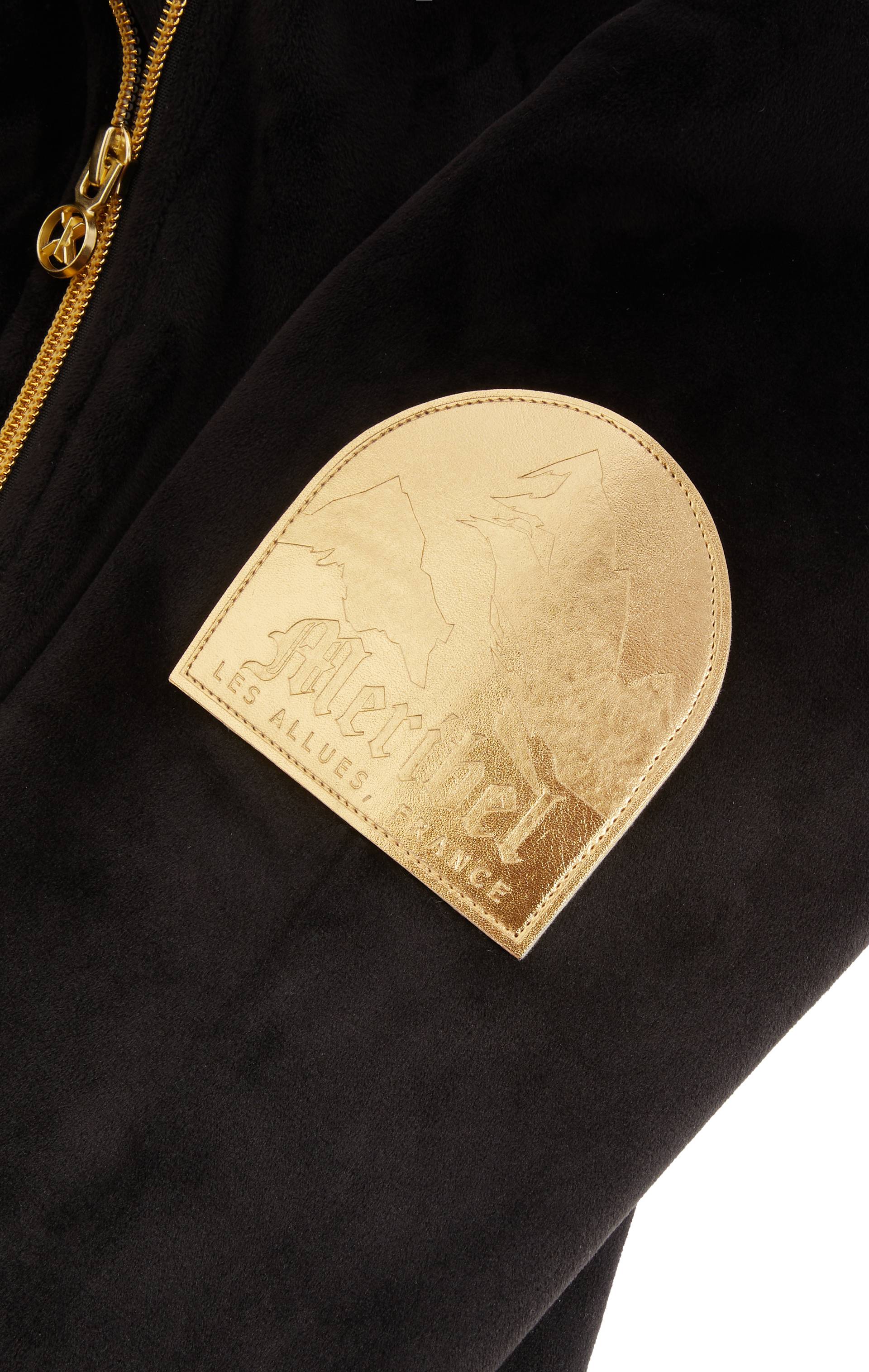 Onepiece Alps Soft Velvet Fitted Jumpsuit Black - 12