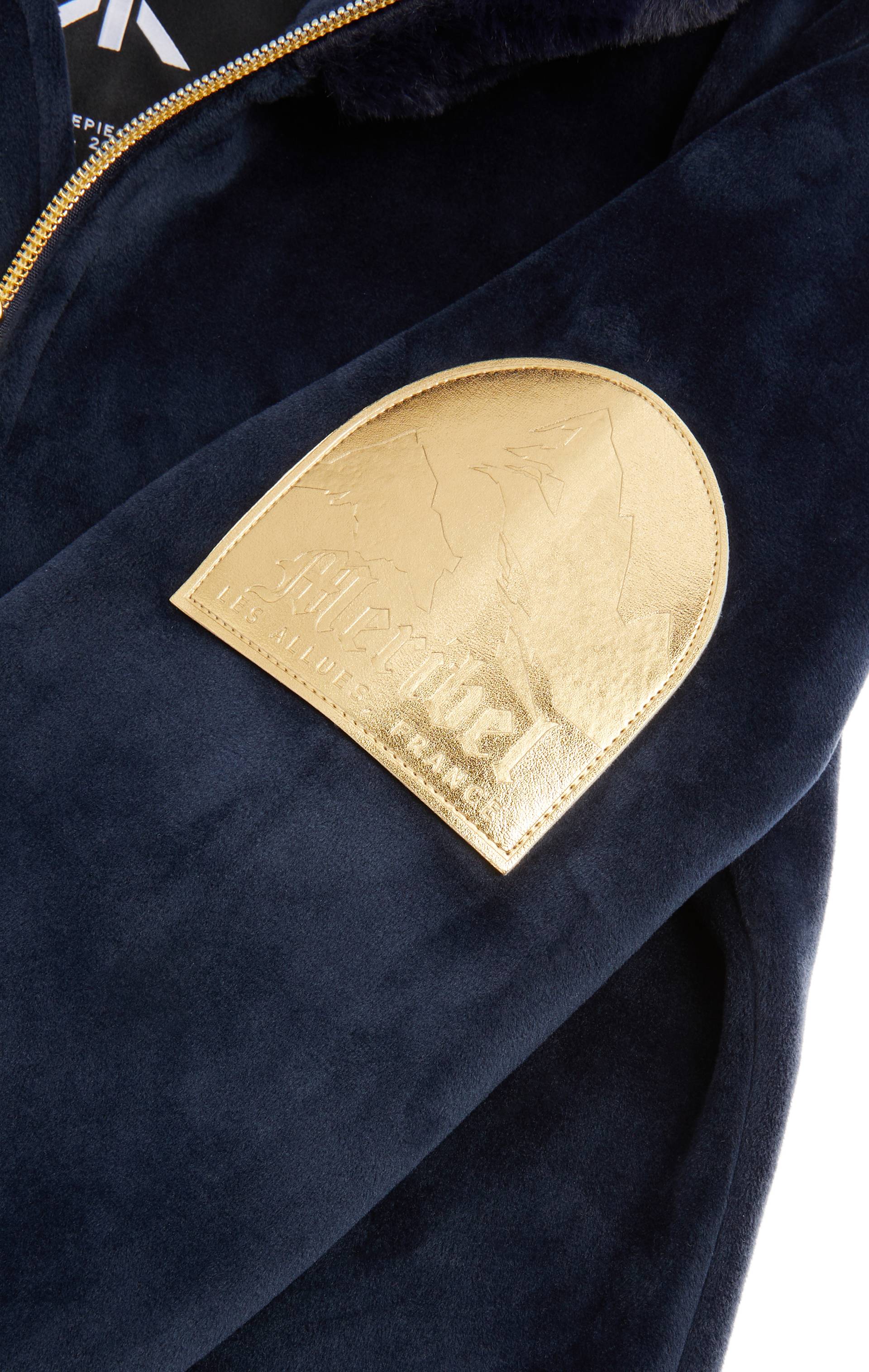 Onepiece Alps Soft Velvet Fitted Jumpsuit Navy - 7