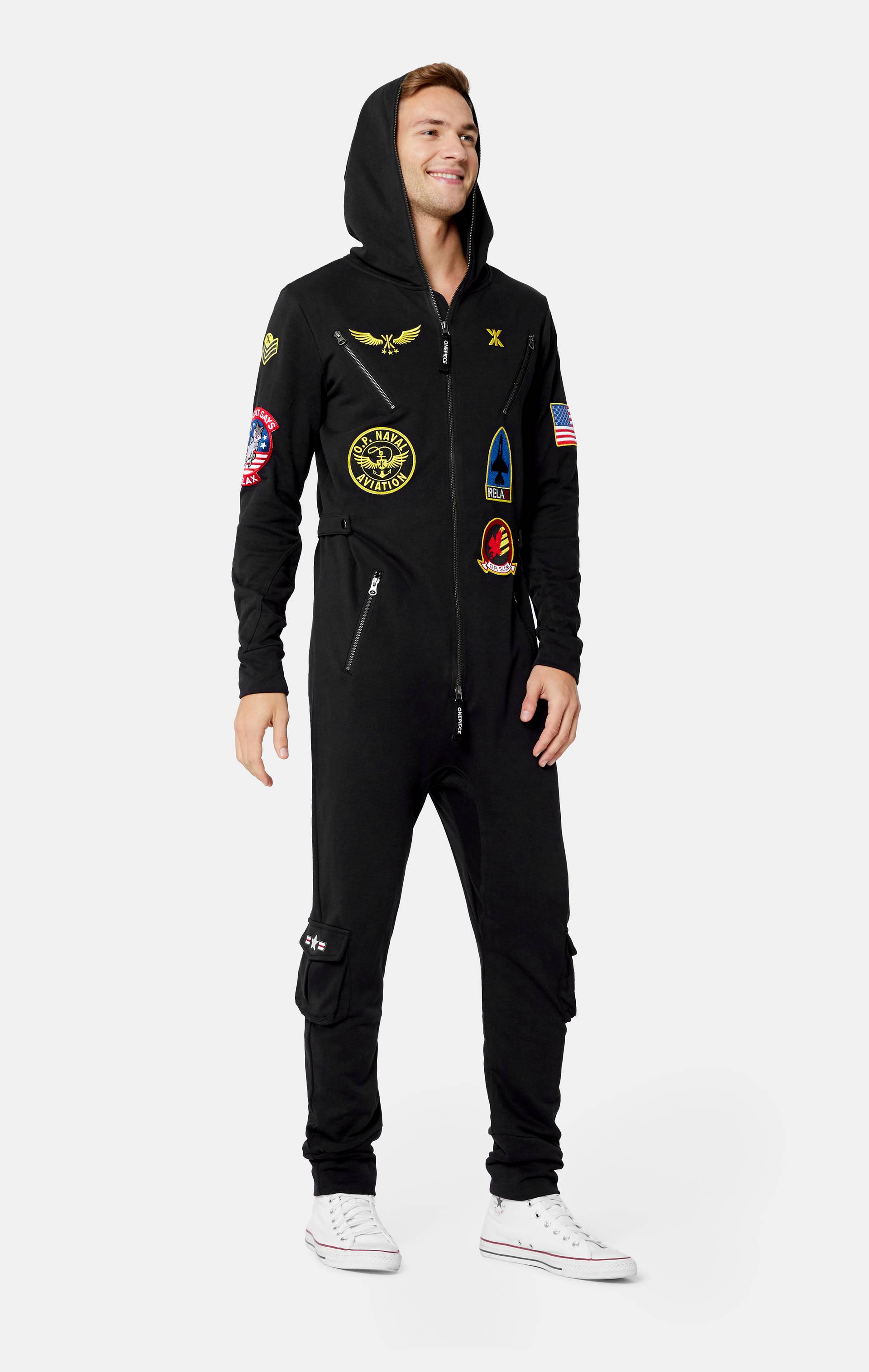 Onepiece Aviator Onesie Black - 5