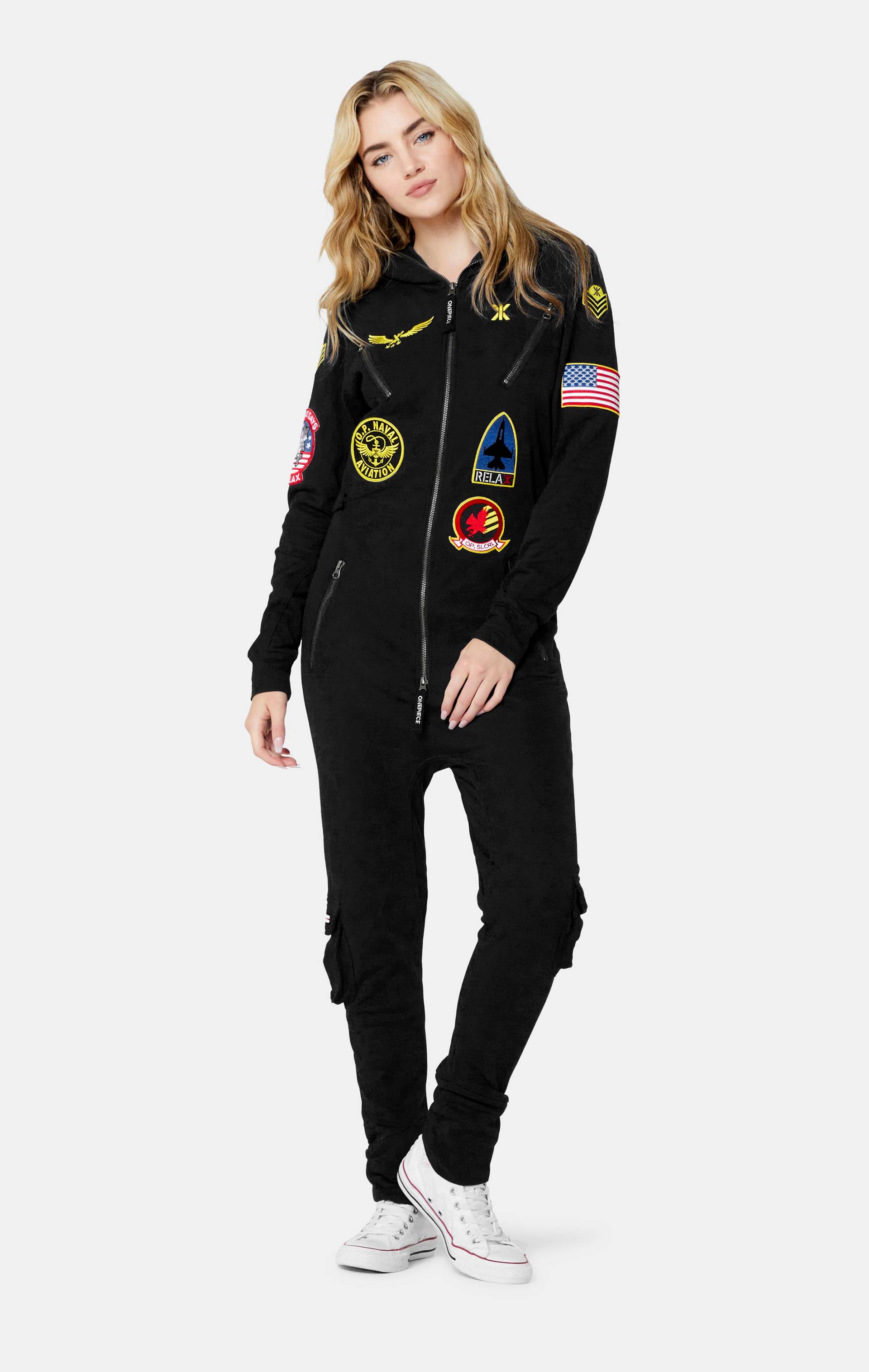Onepiece Aviator Onesie Black - 11