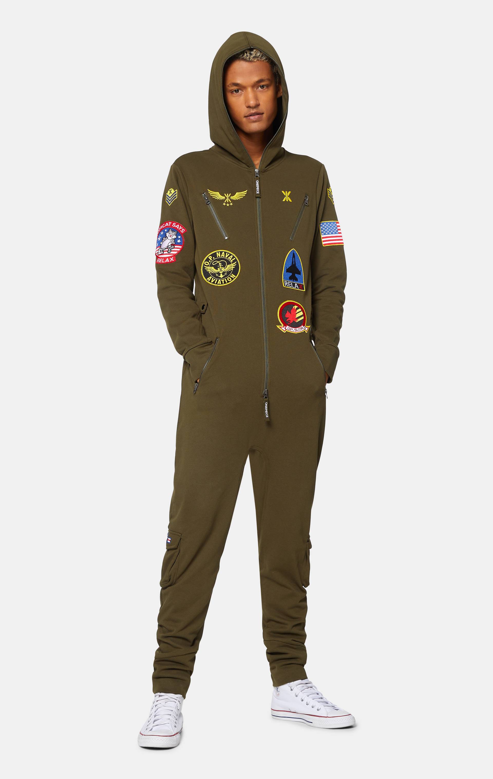 Onepiece Aviator Onesie Green - 7