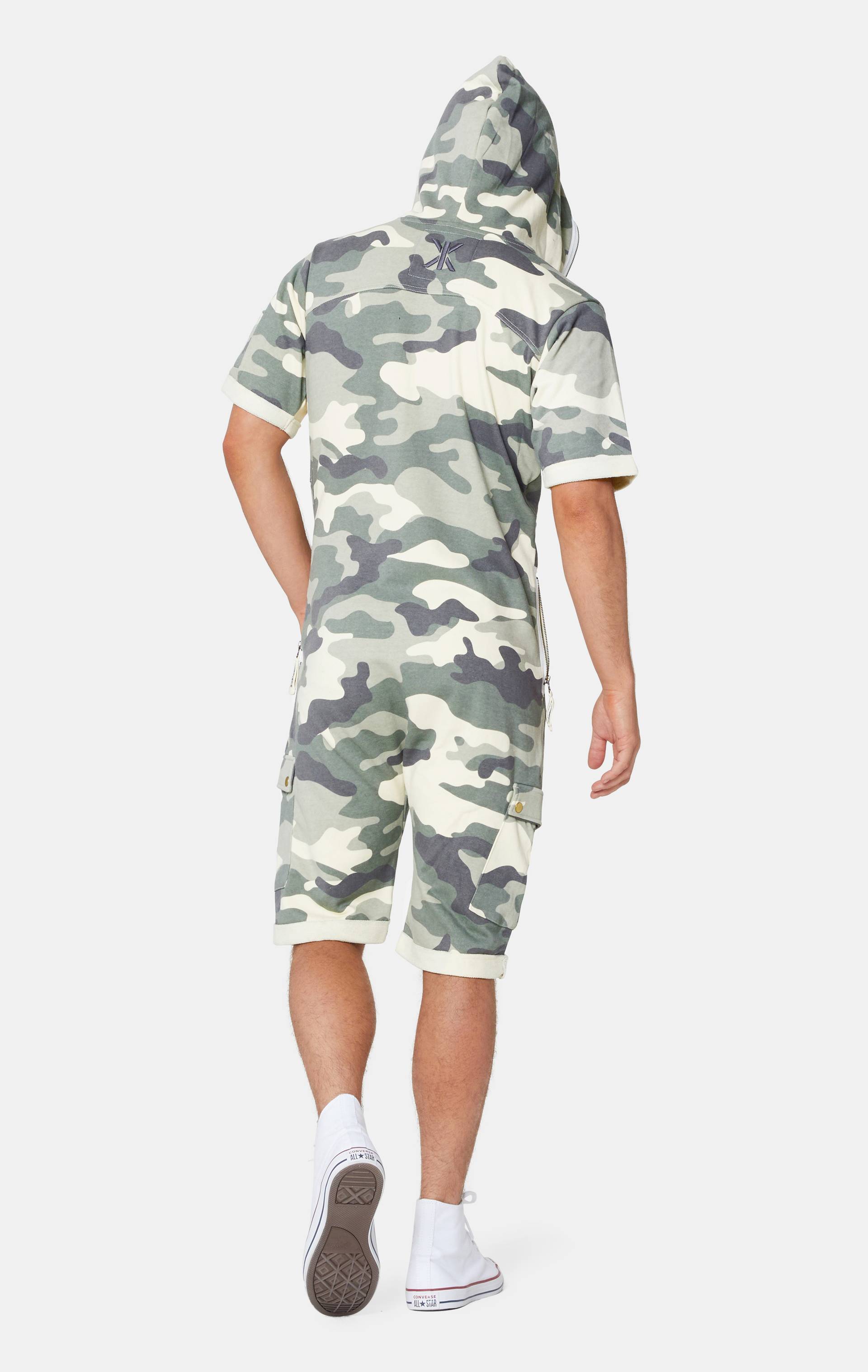 Onepiece Cargo Short Jumpsuit Army Camo - 4