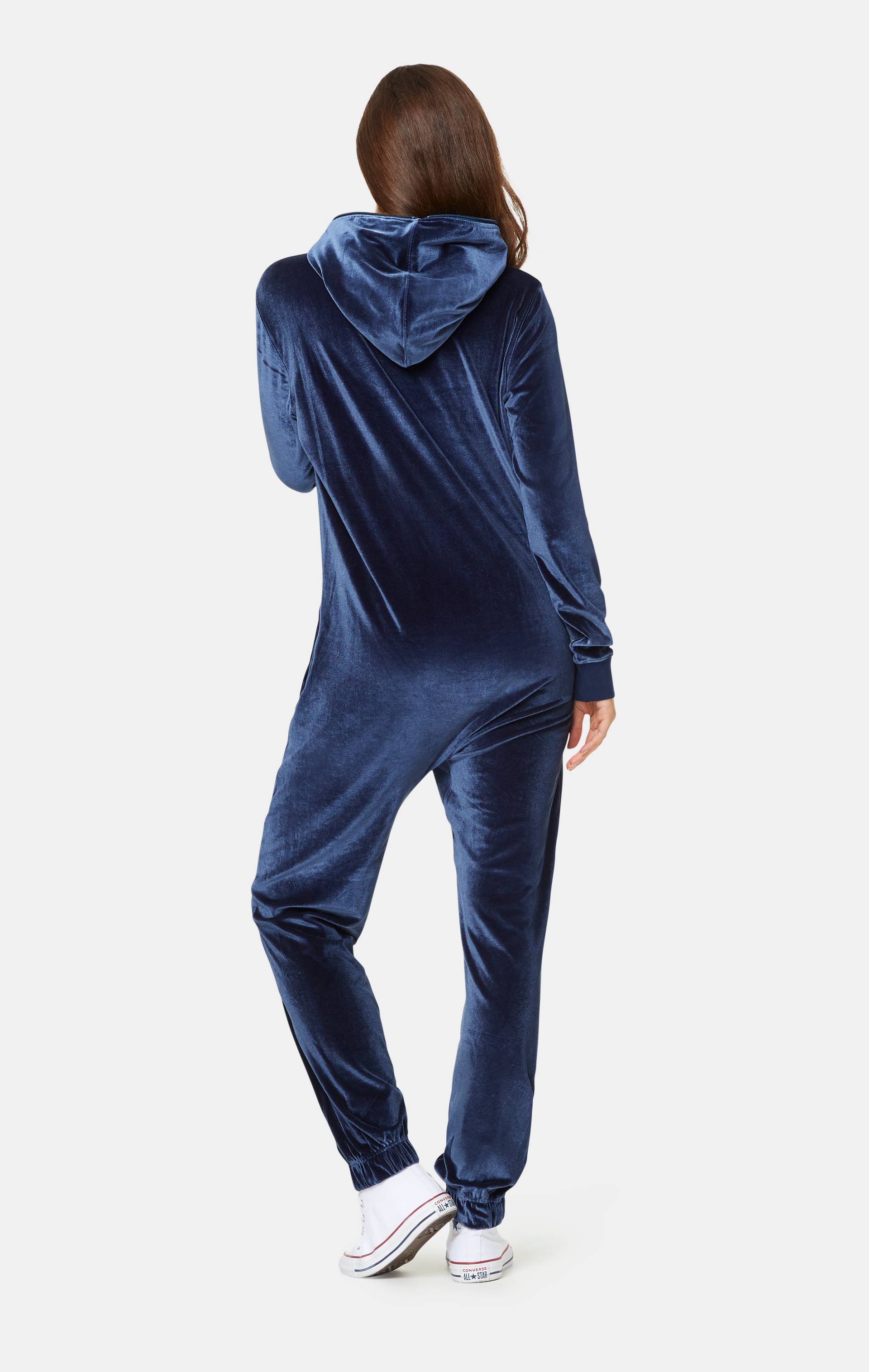 Onepiece Original Velour Jumpsuit Navy - 6