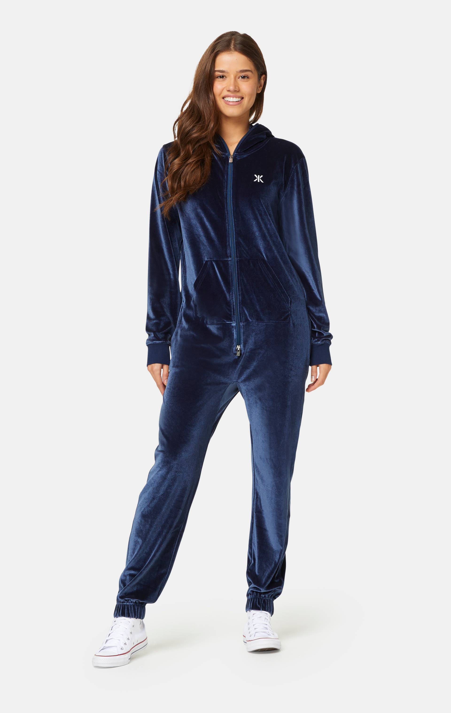 Onepiece Original Velour Jumpsuit Navy - 5