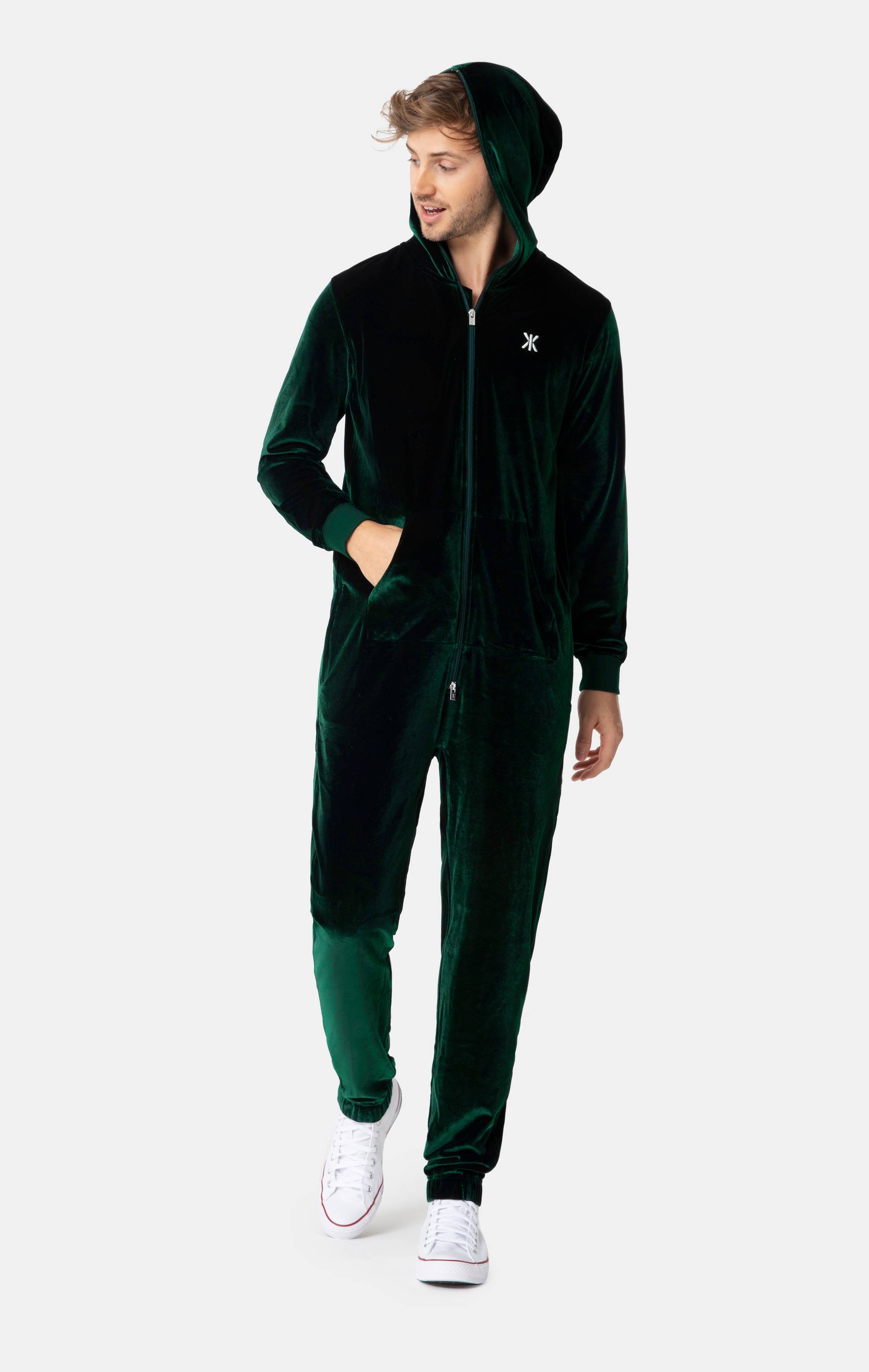 Onepiece Original Velour Jumpsuit Green - 4