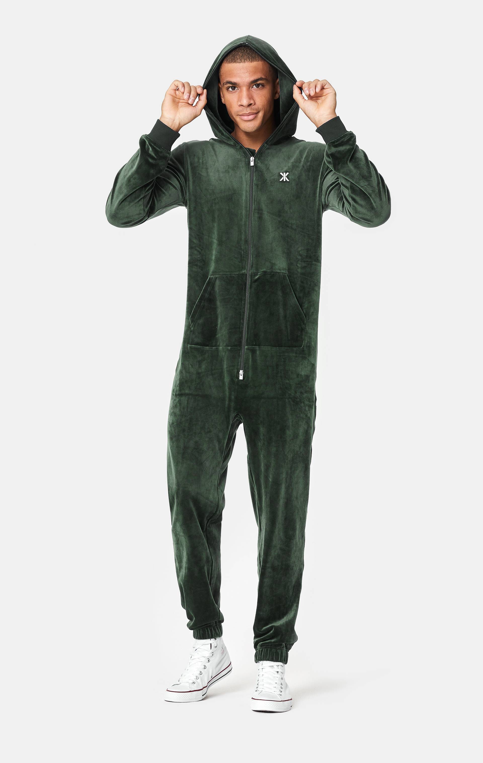 Onepiece Original Velvet Jumpsuit Green - 3