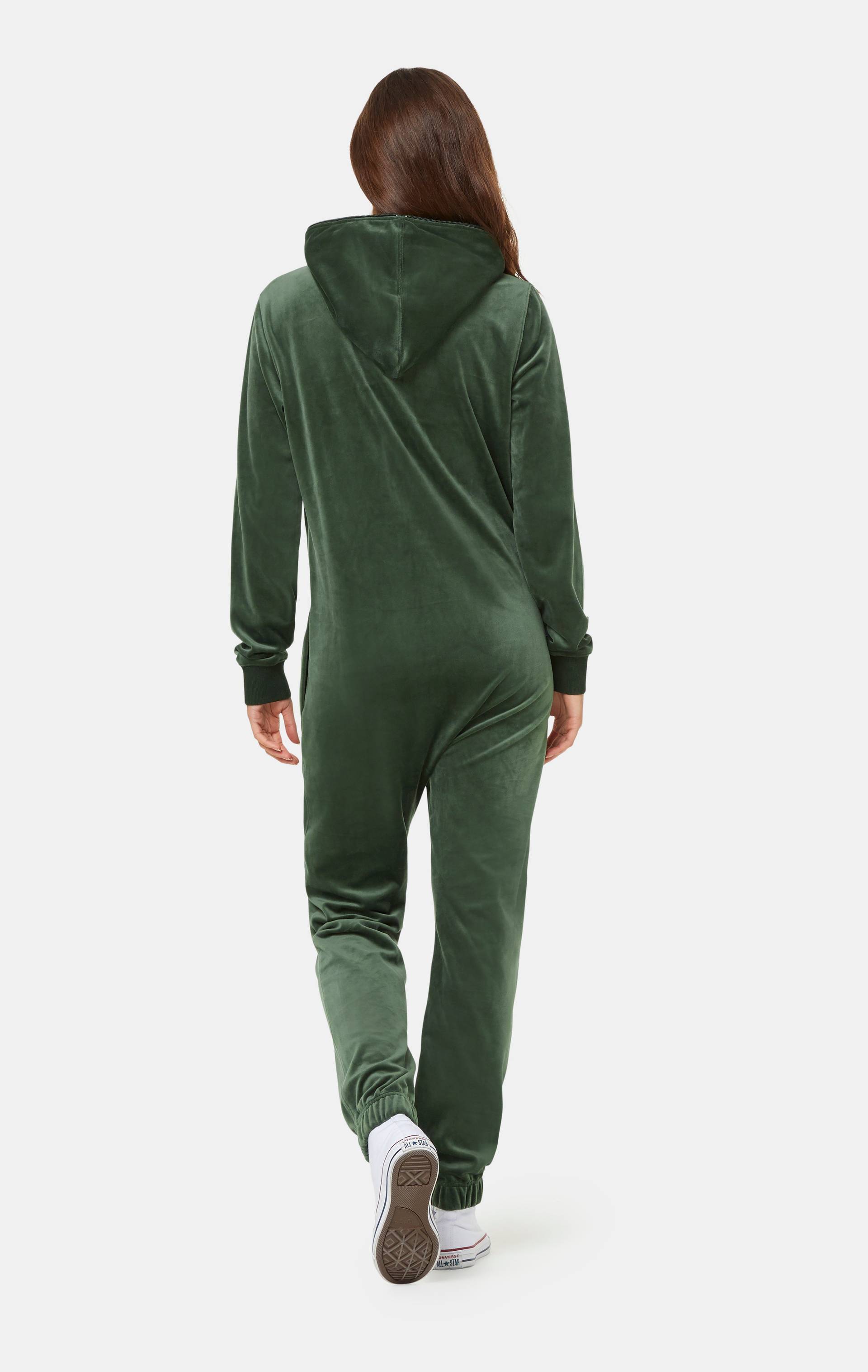 Onepiece Original Velvet Jumpsuit Green - 5