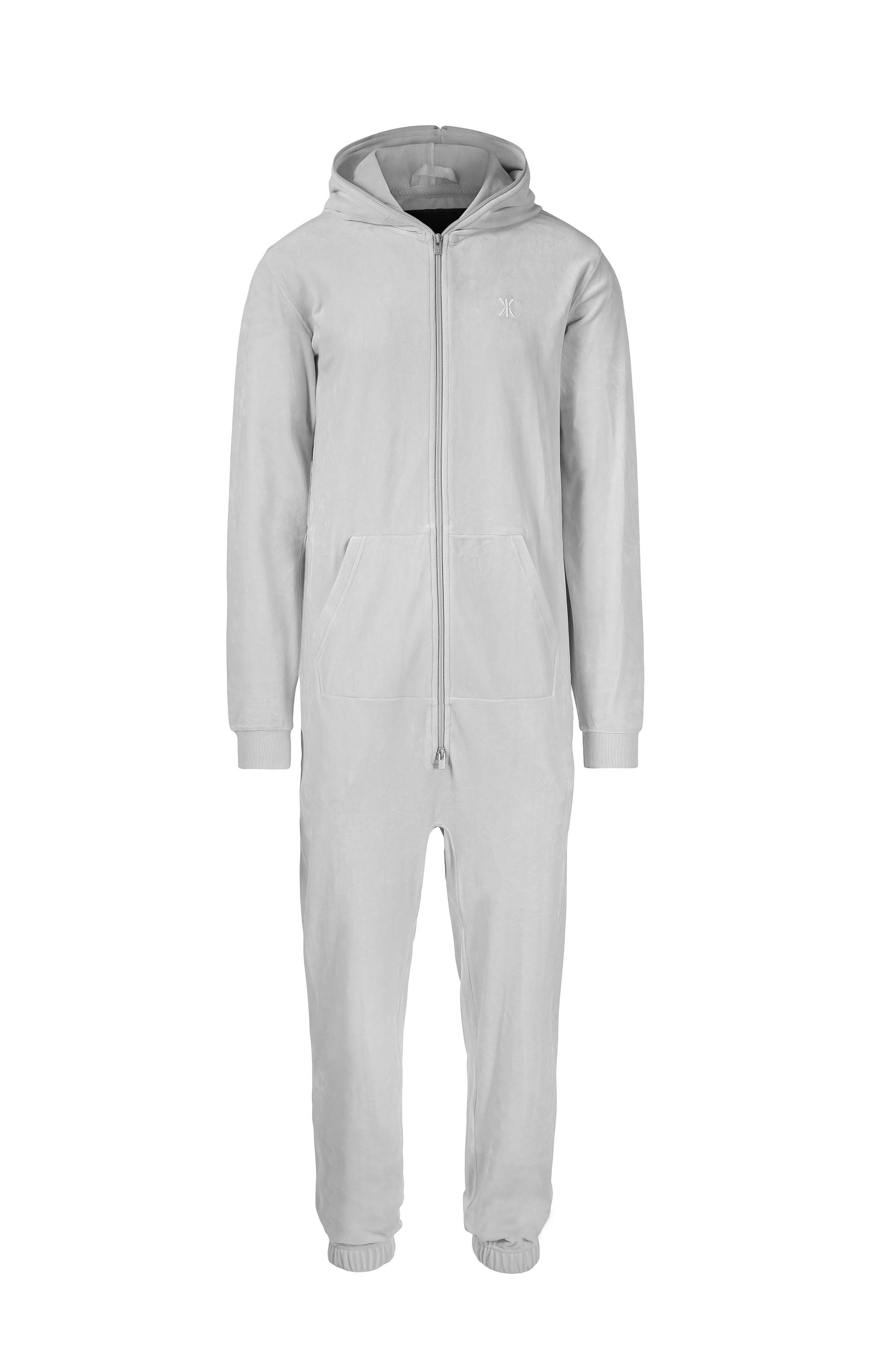 Onepiece Original Velvet Jumpsuit Light Grey - 1