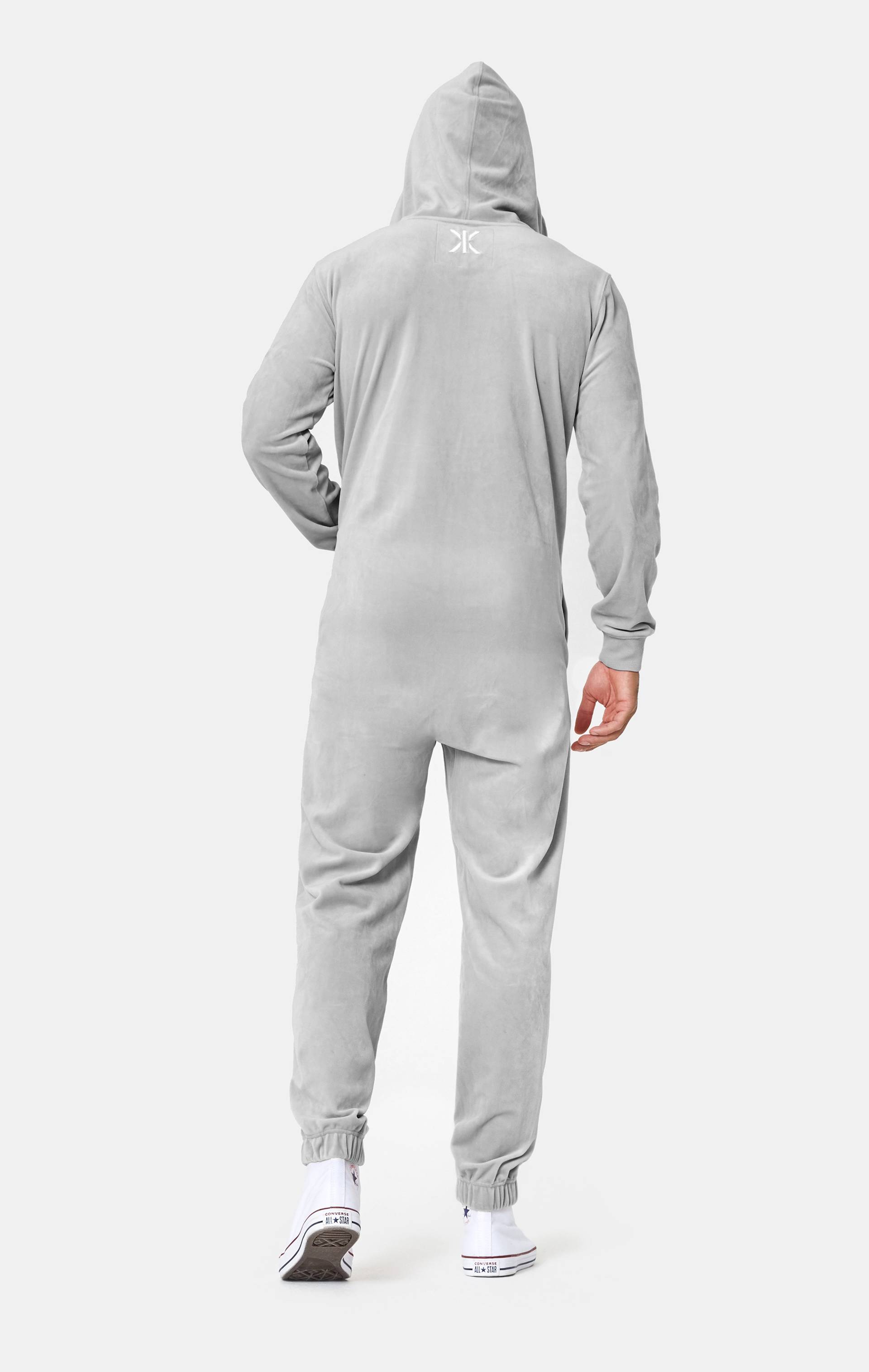 Onepiece Original Velvet Jumpsuit Light Grey - 3