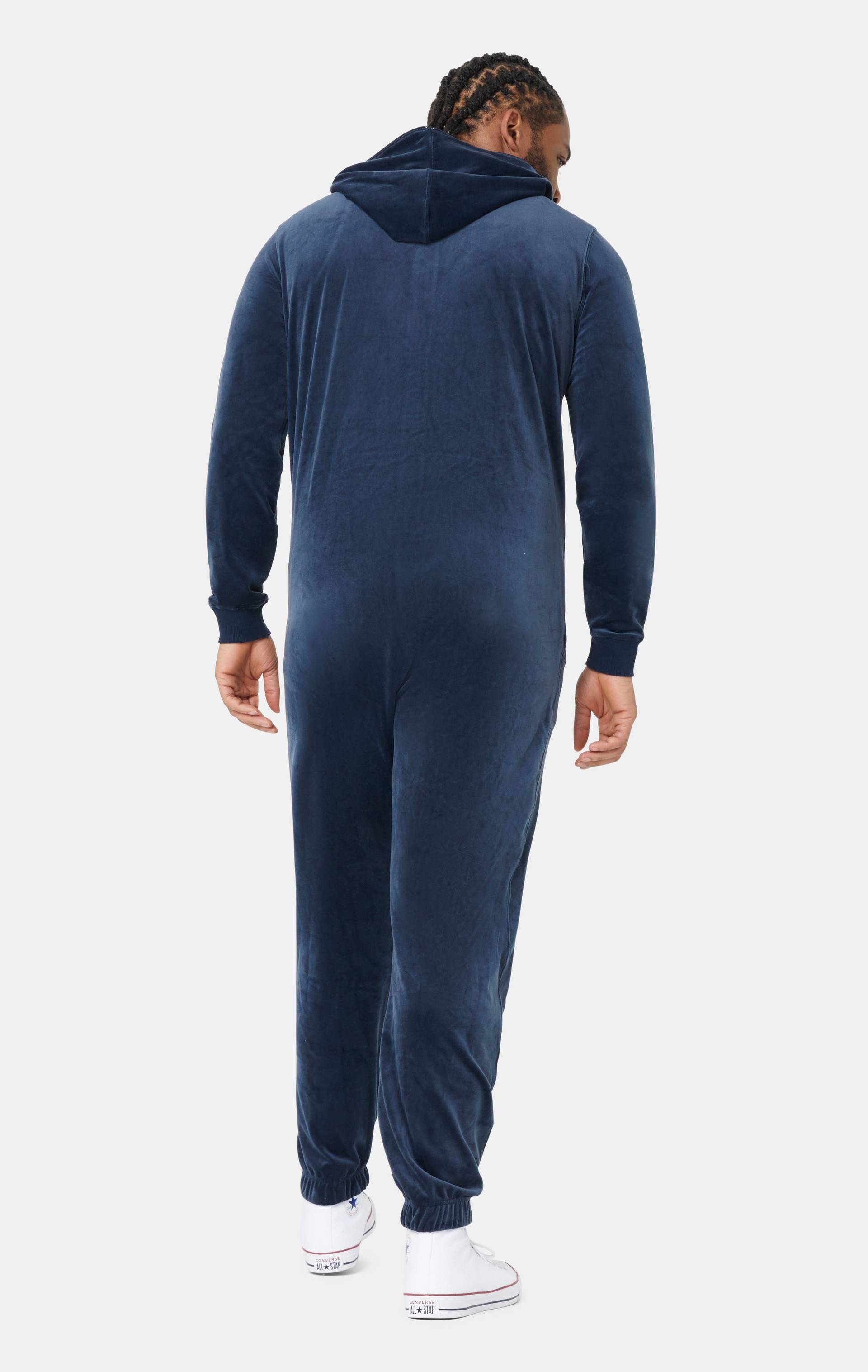 Onepiece Original Velvet Jumpsuit Navy - 6