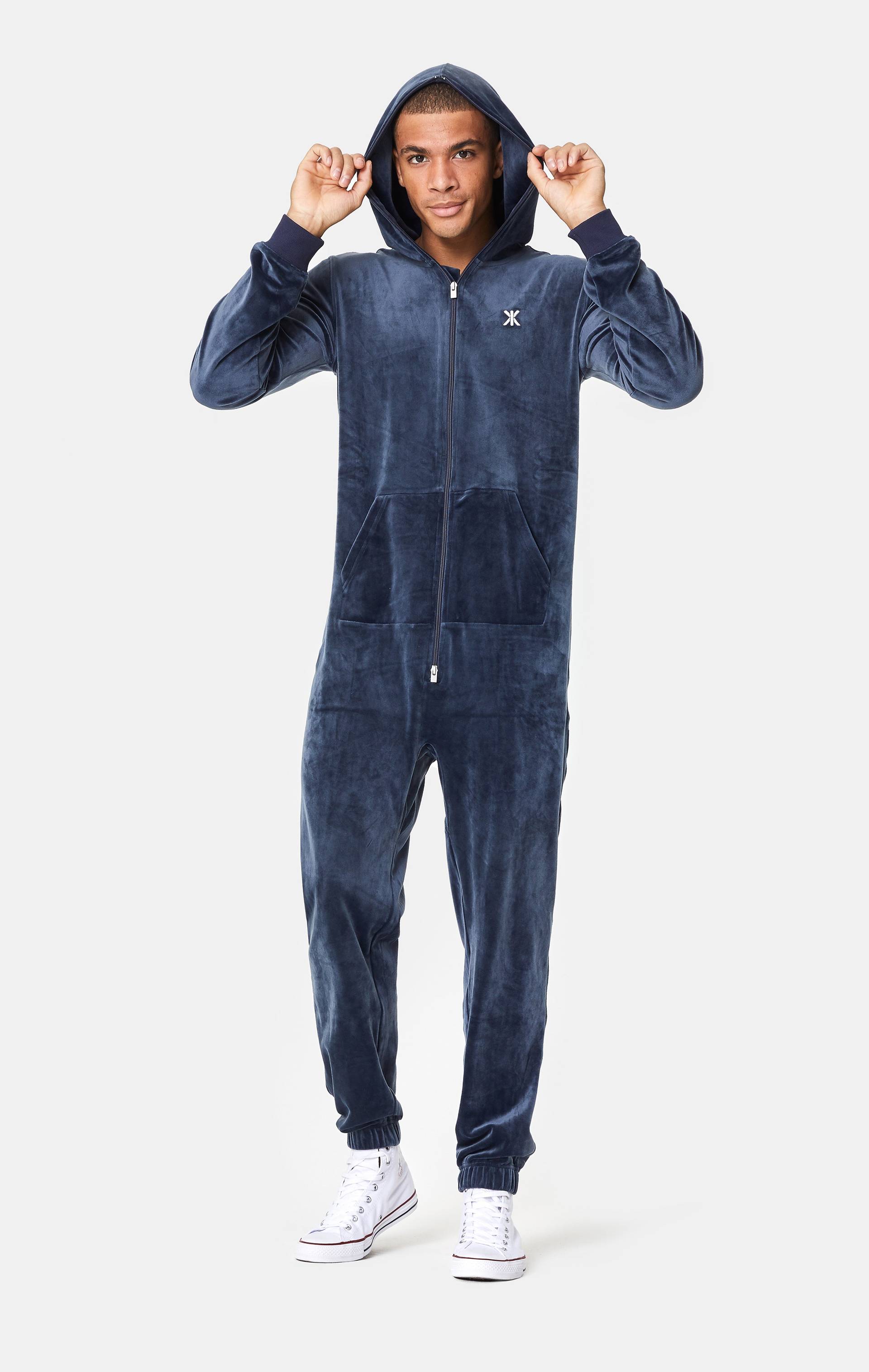 Onepiece Original Velvet Jumpsuit Navy - 3