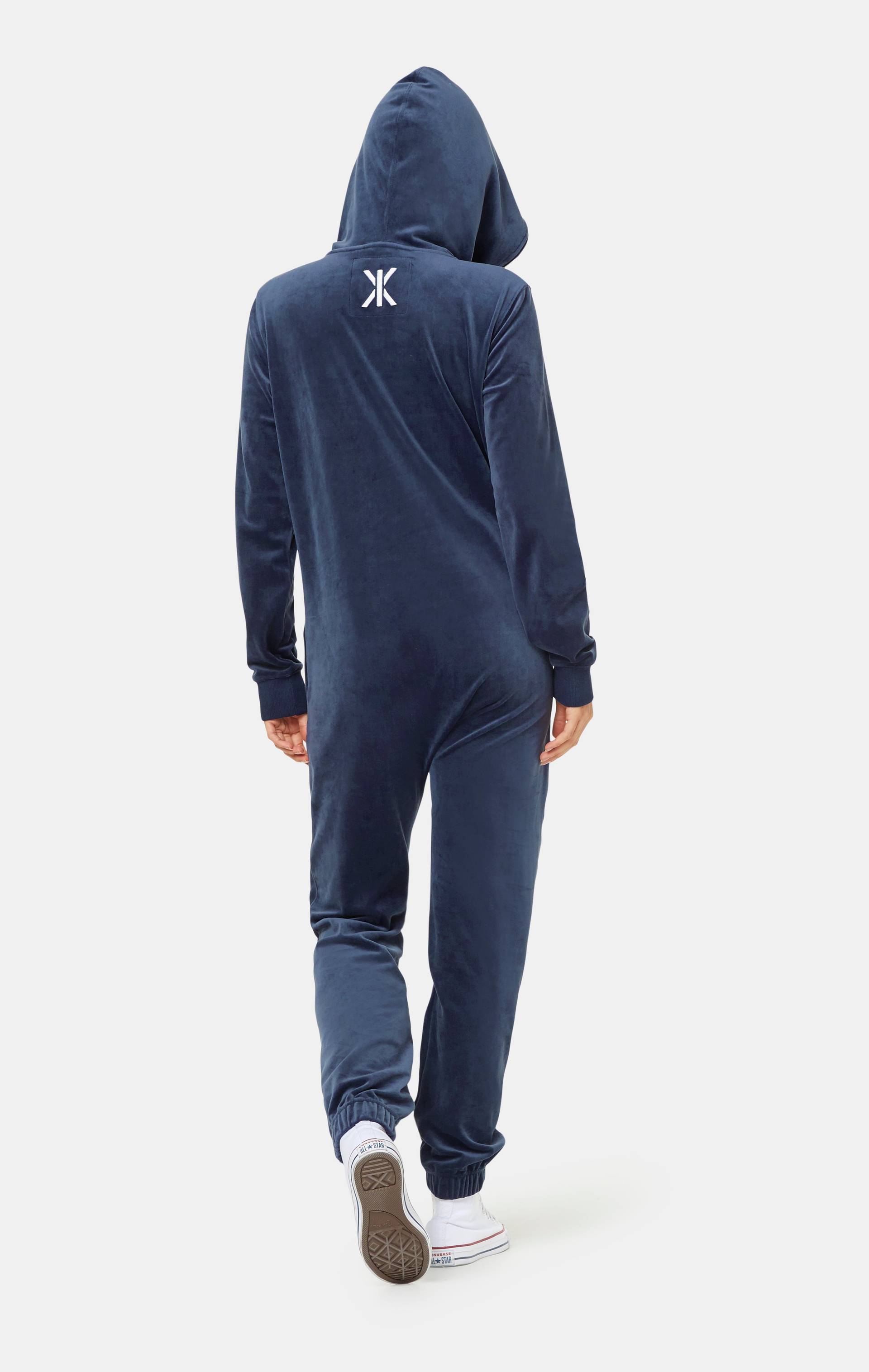 Onepiece Original Velvet Jumpsuit Navy - 12