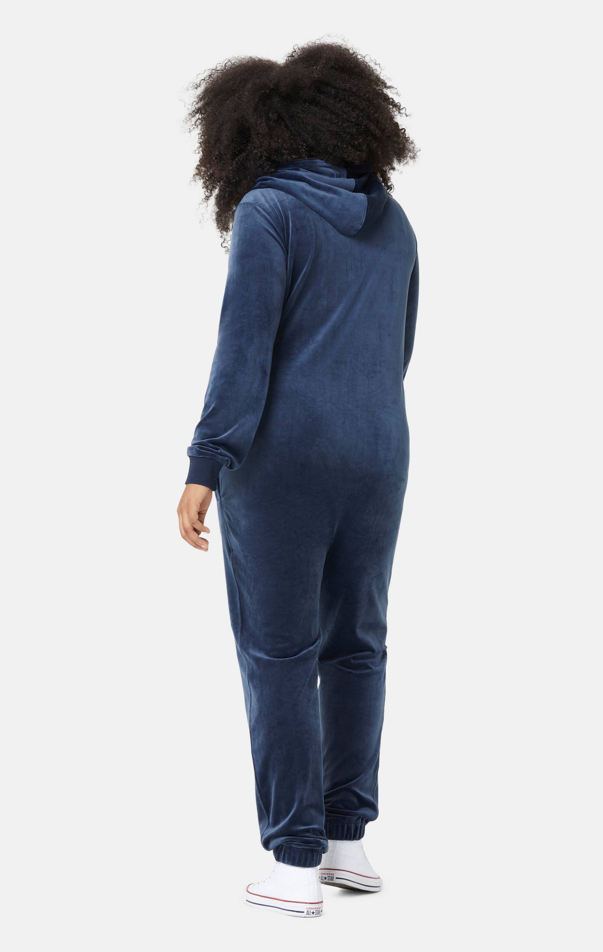 Onepiece Original Velvet Jumpsuit Navy - 14