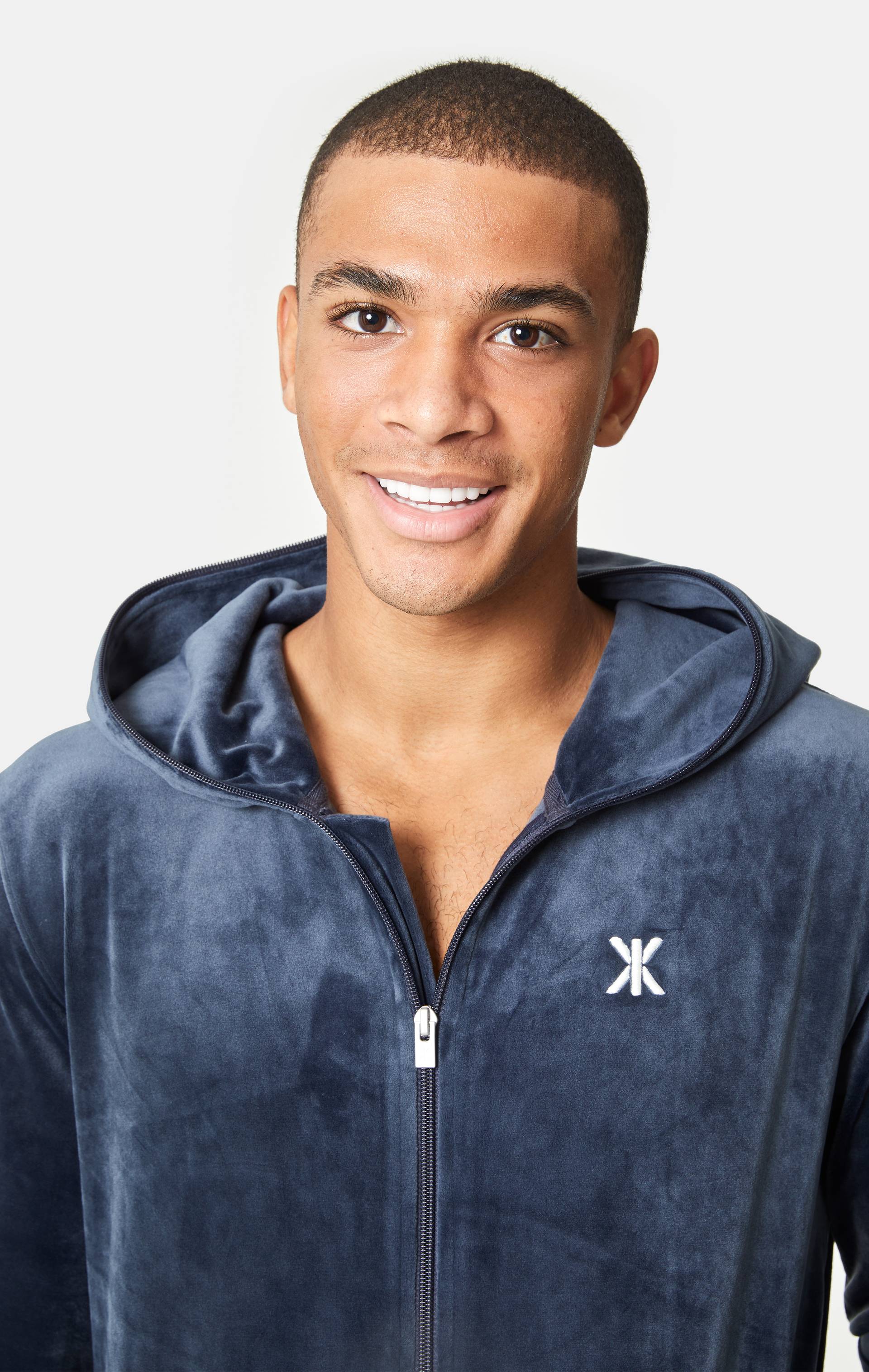 Onepiece Original Velvet Jumpsuit Navy - 4