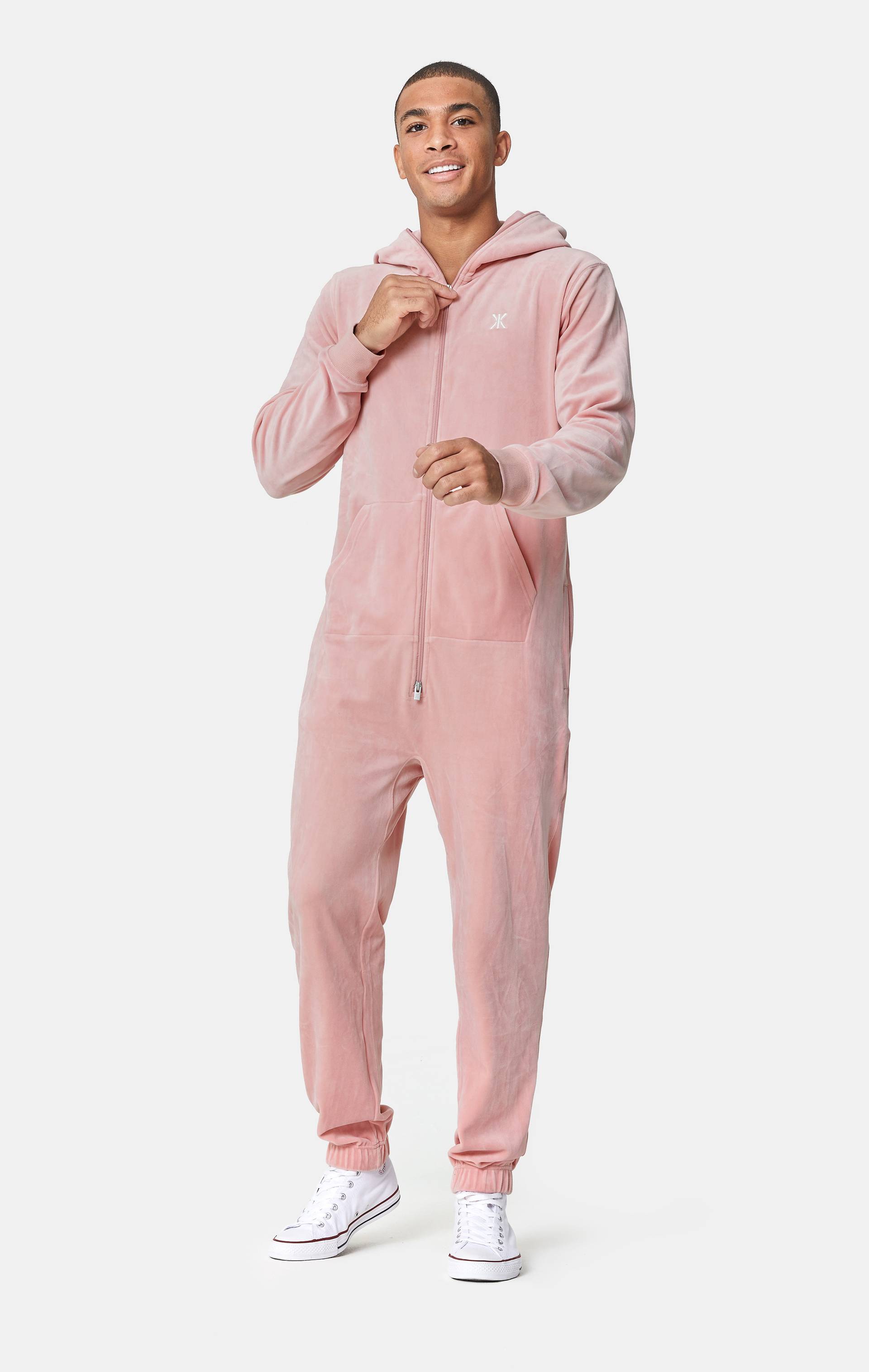 Onepiece Original Velvet Jumpsuit Soft Pink - 2