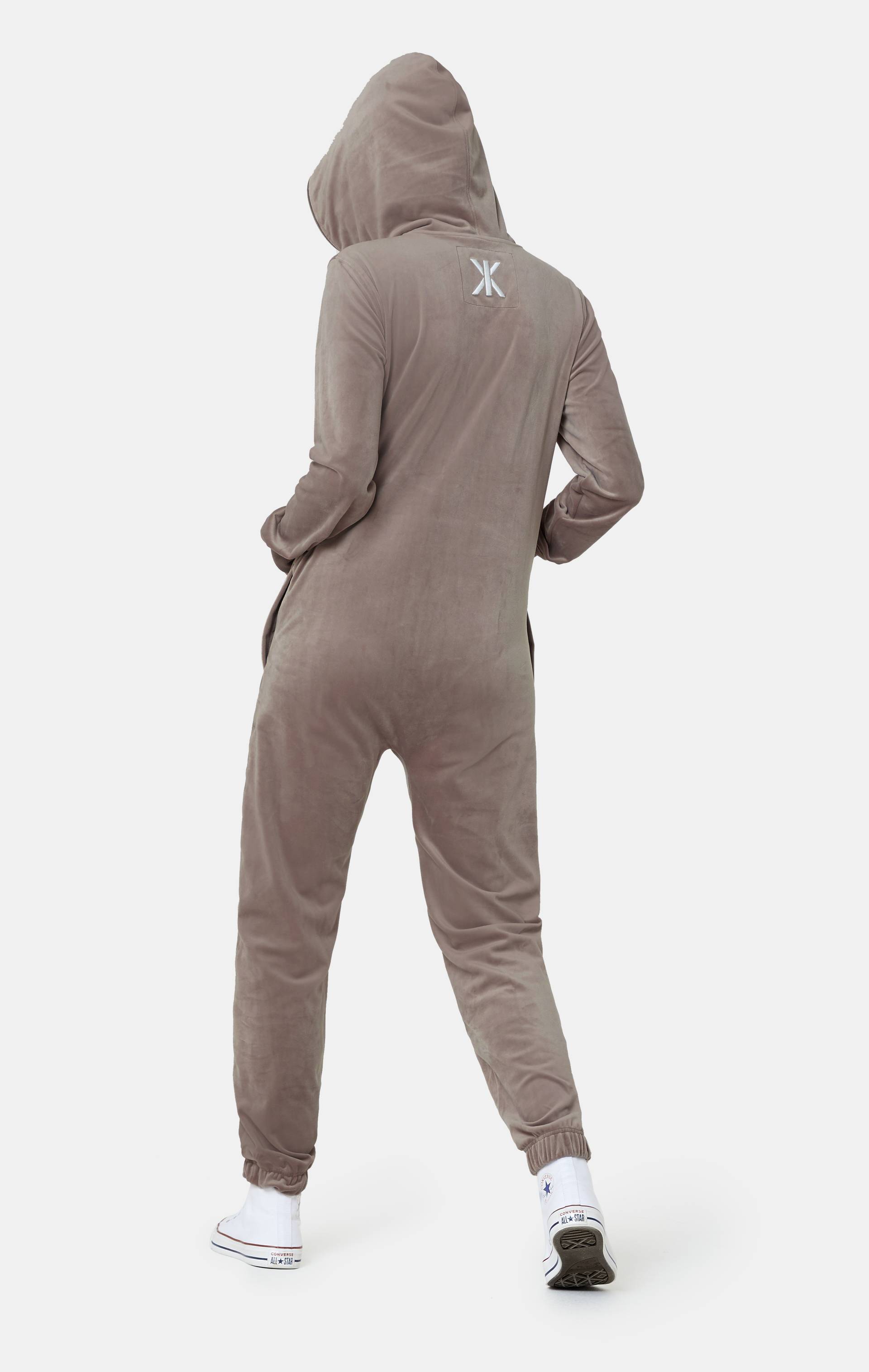 Onepiece Original Velvet Jumpsuit Taupe - 9
