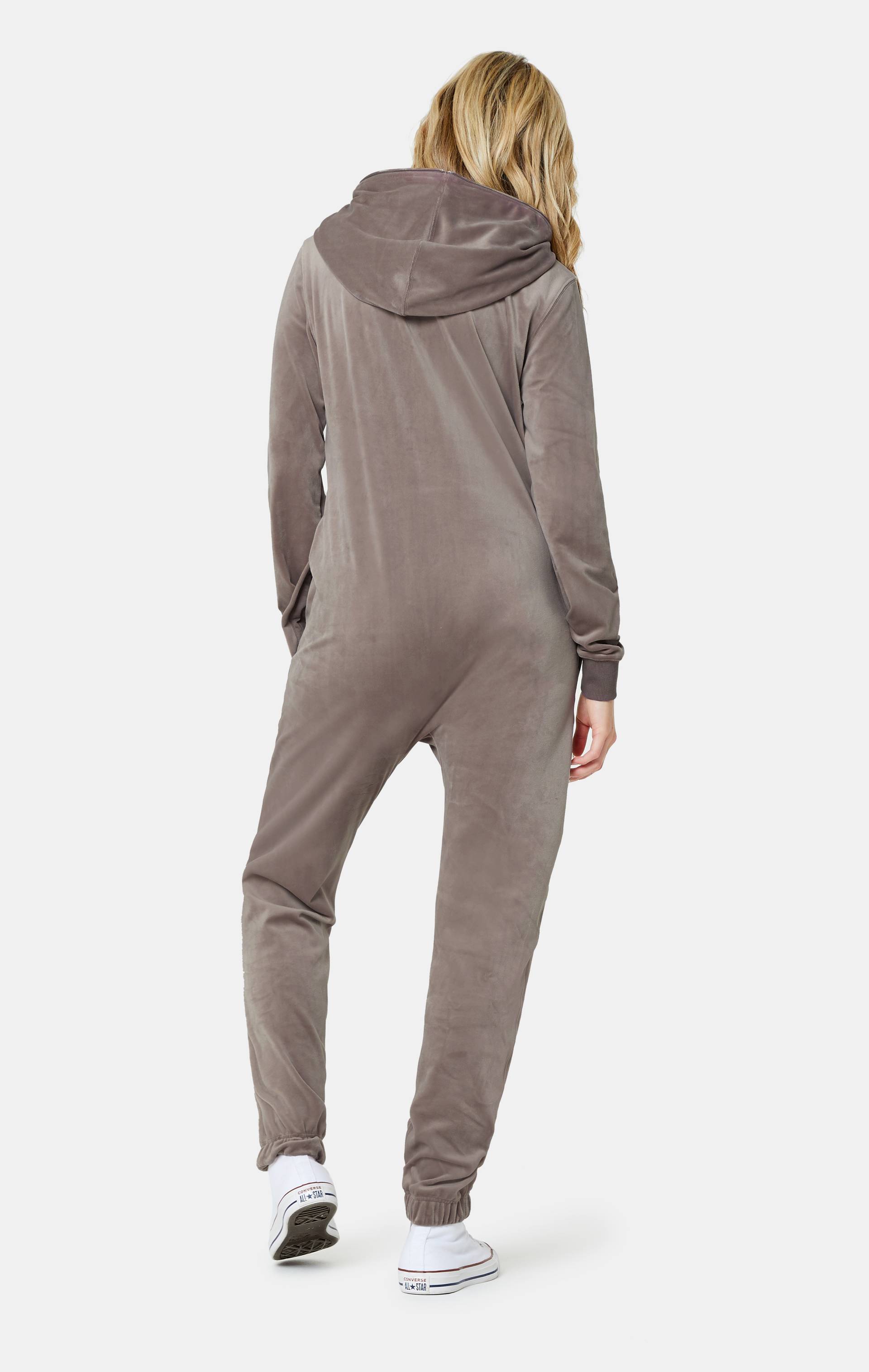 Onepiece Original Velvet Jumpsuit Taupe - 7