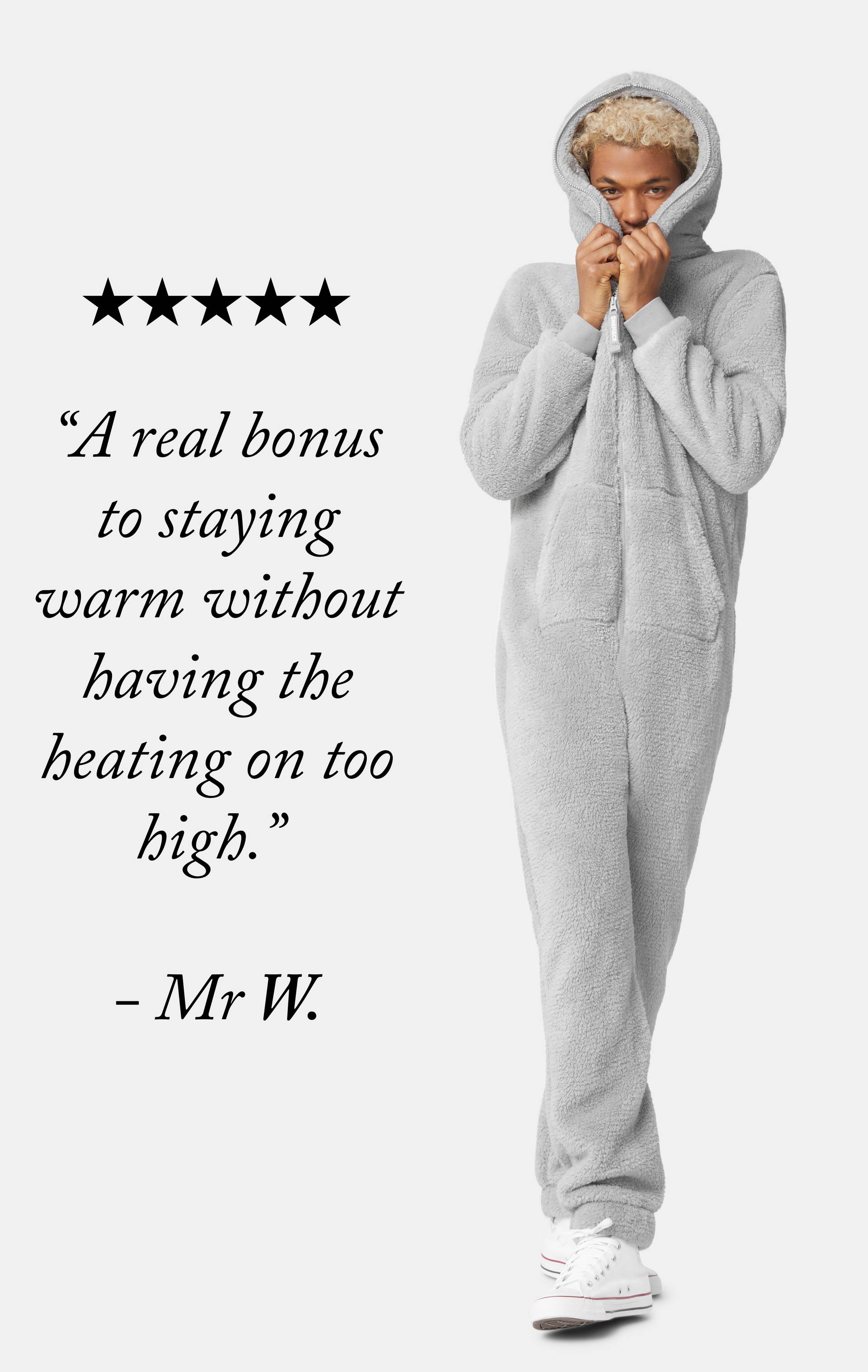Onepiece The Puppy Jumpsuit Light Grey - 5