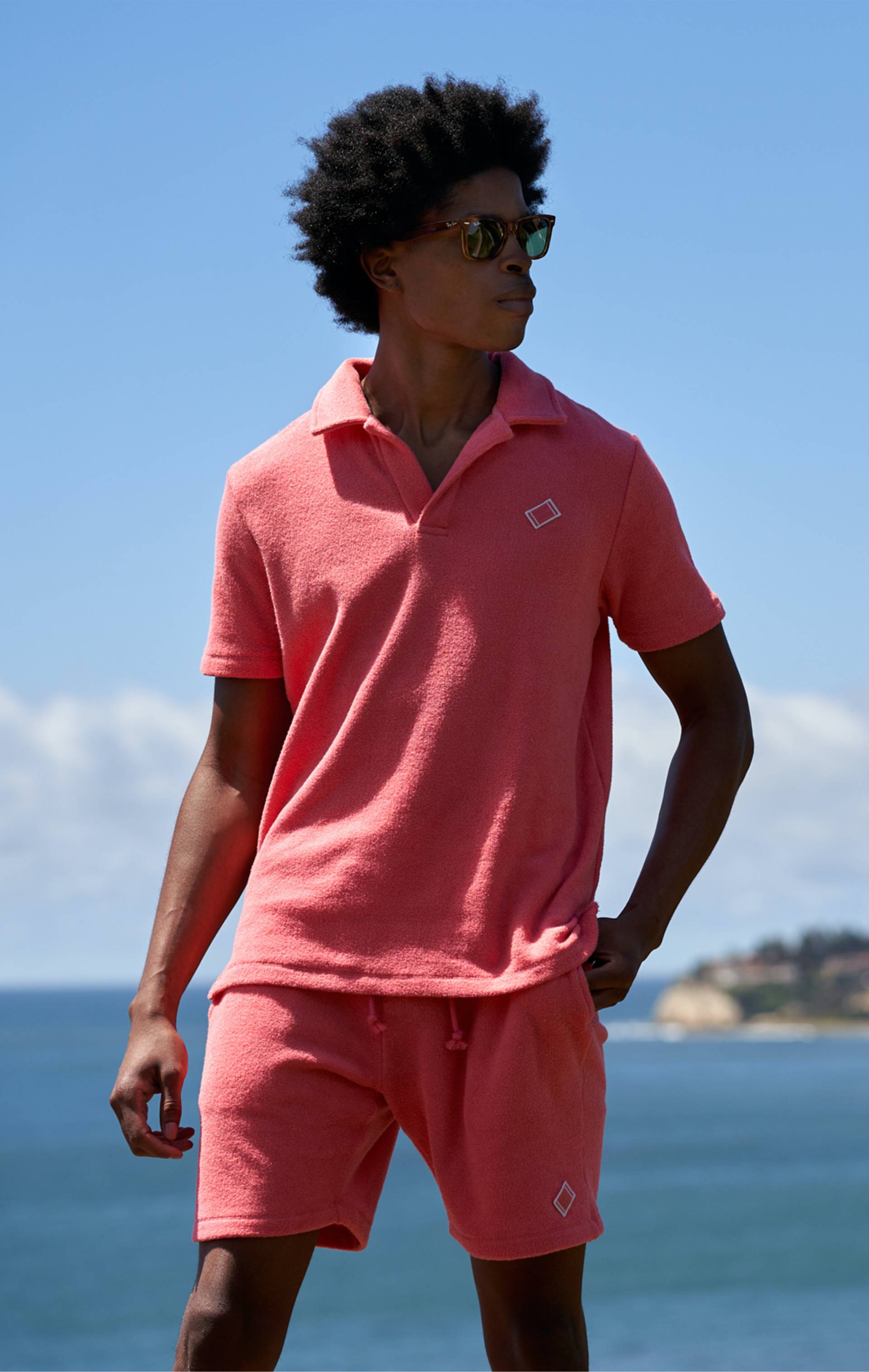 Towel Club Towel Club Piquet Shirt Coral - 4