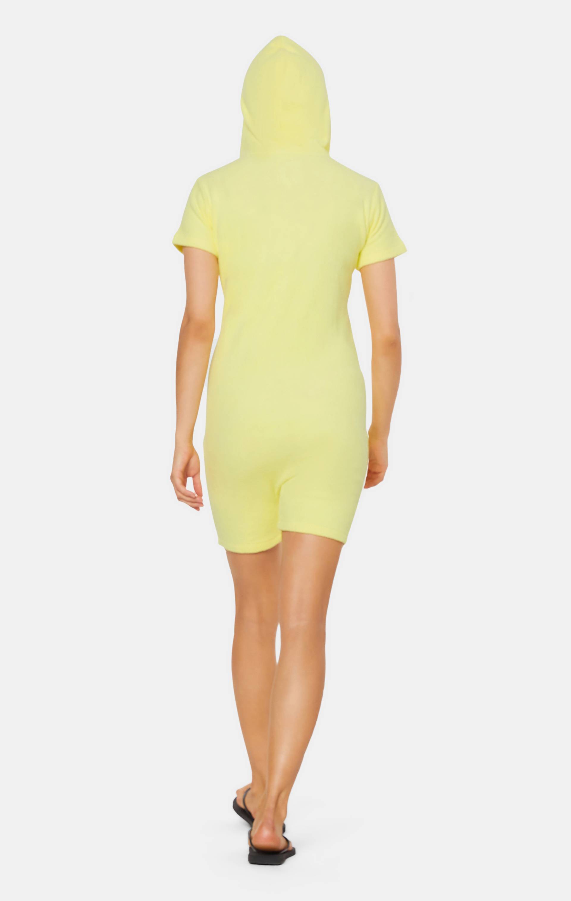 Onepiece Towel Club Fitted Short Jumpsuit Yellow - 9