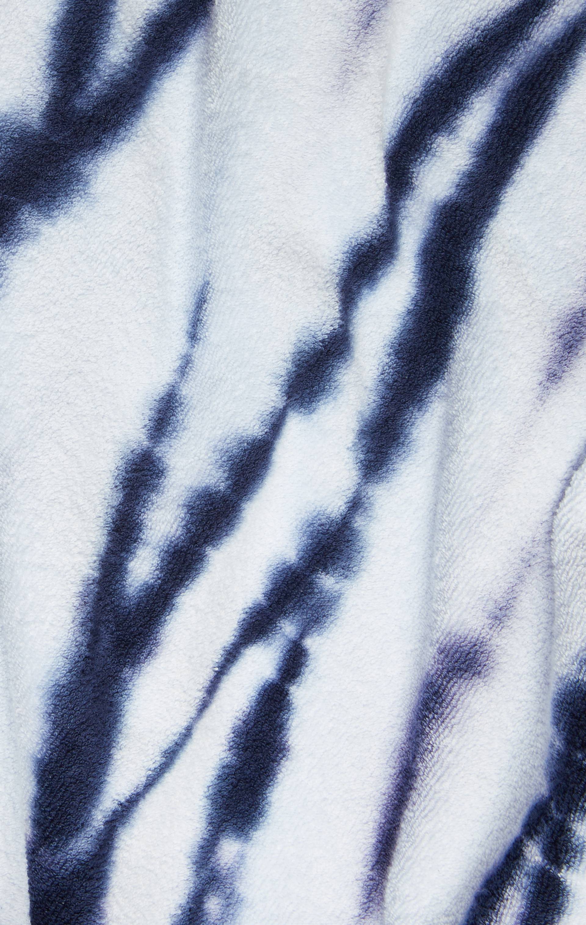 Onepiece Towel Club Fitted Short Jumpsuit Blue Tie Dye - 3