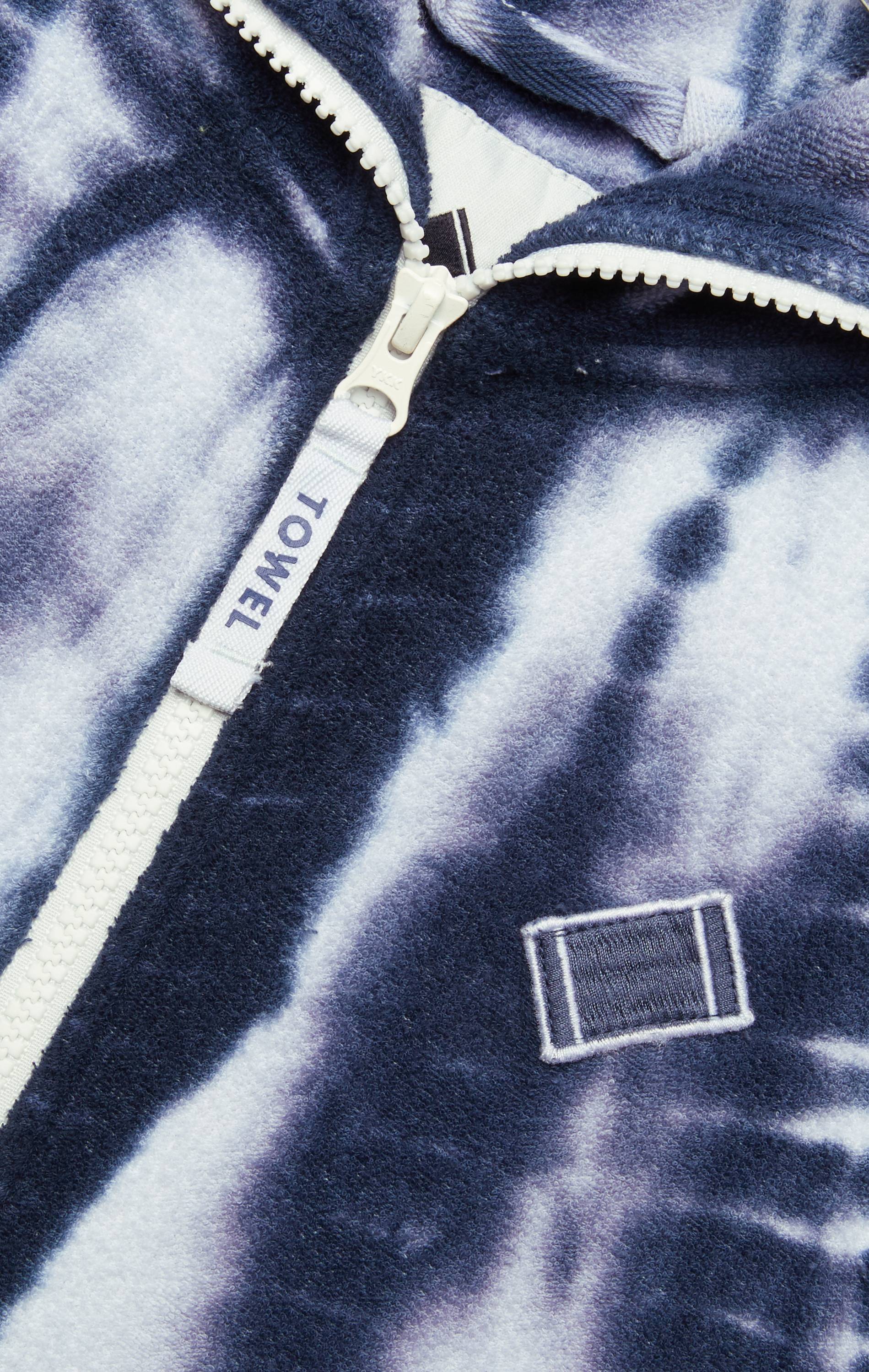 Onepiece Towel Club Fitted Short Jumpsuit Blue Tie Dye - 4