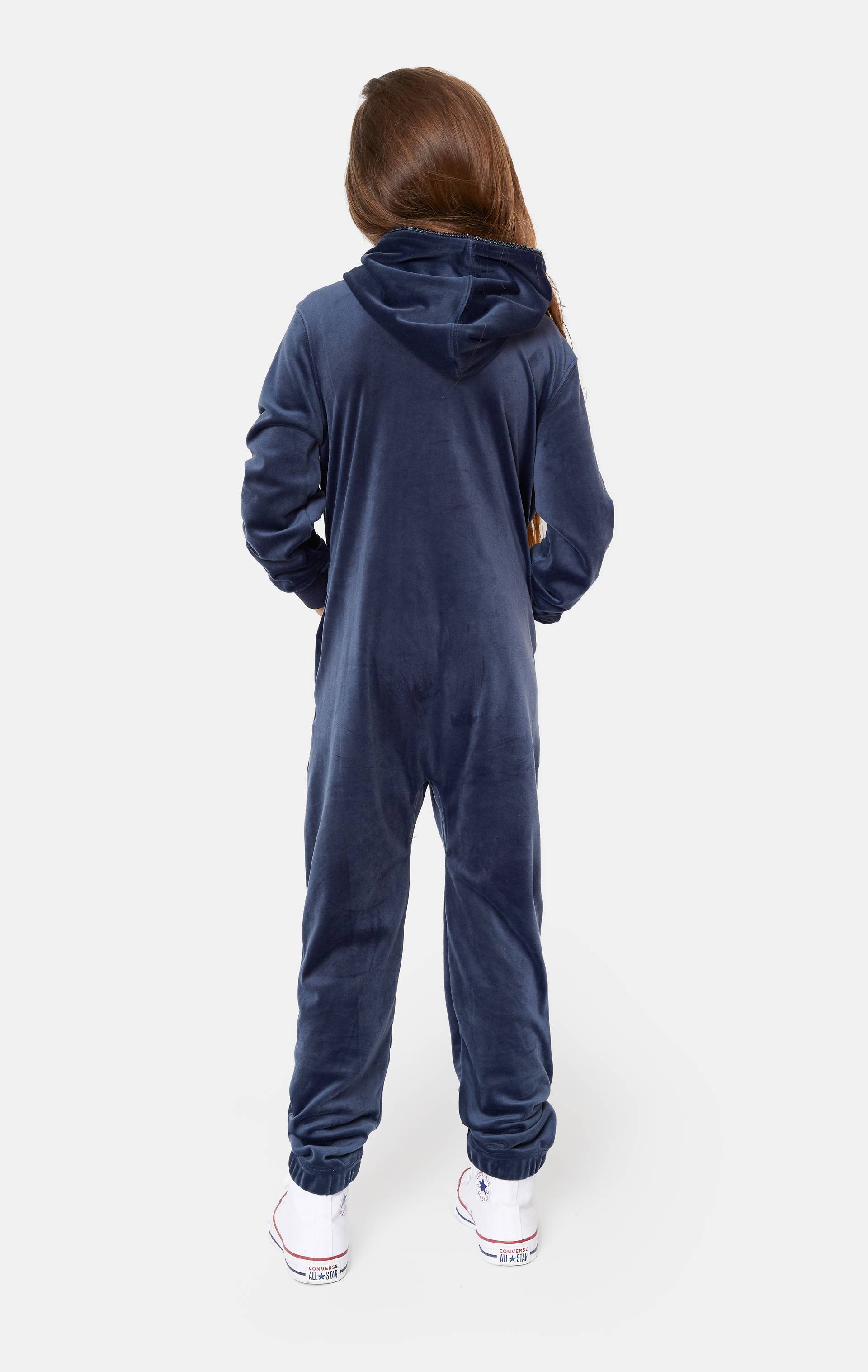 Onepiece Original Velvet Kids Jumpsuit Navy - 2