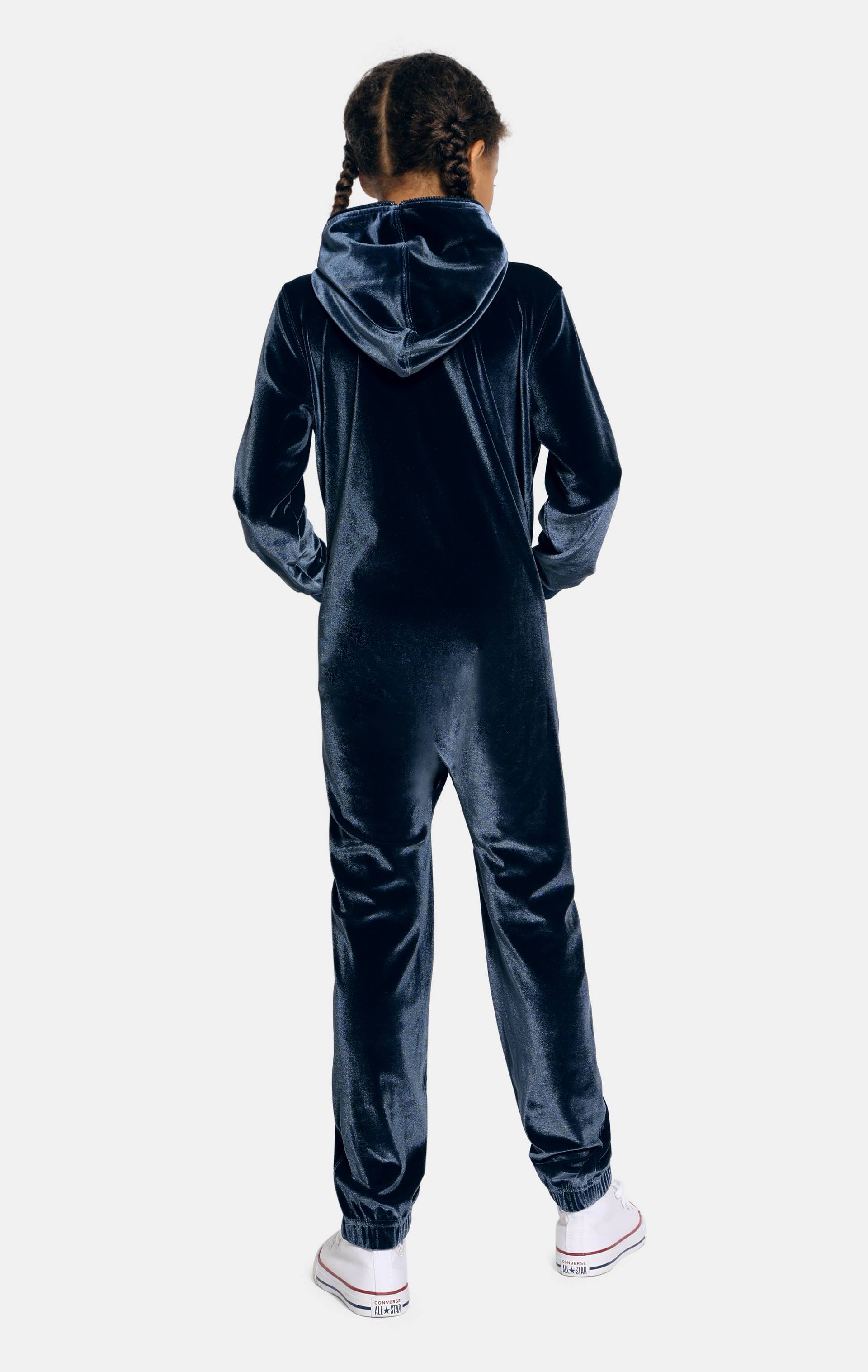 Onepiece Original Velour Kids Jumpsuit Navy - 3