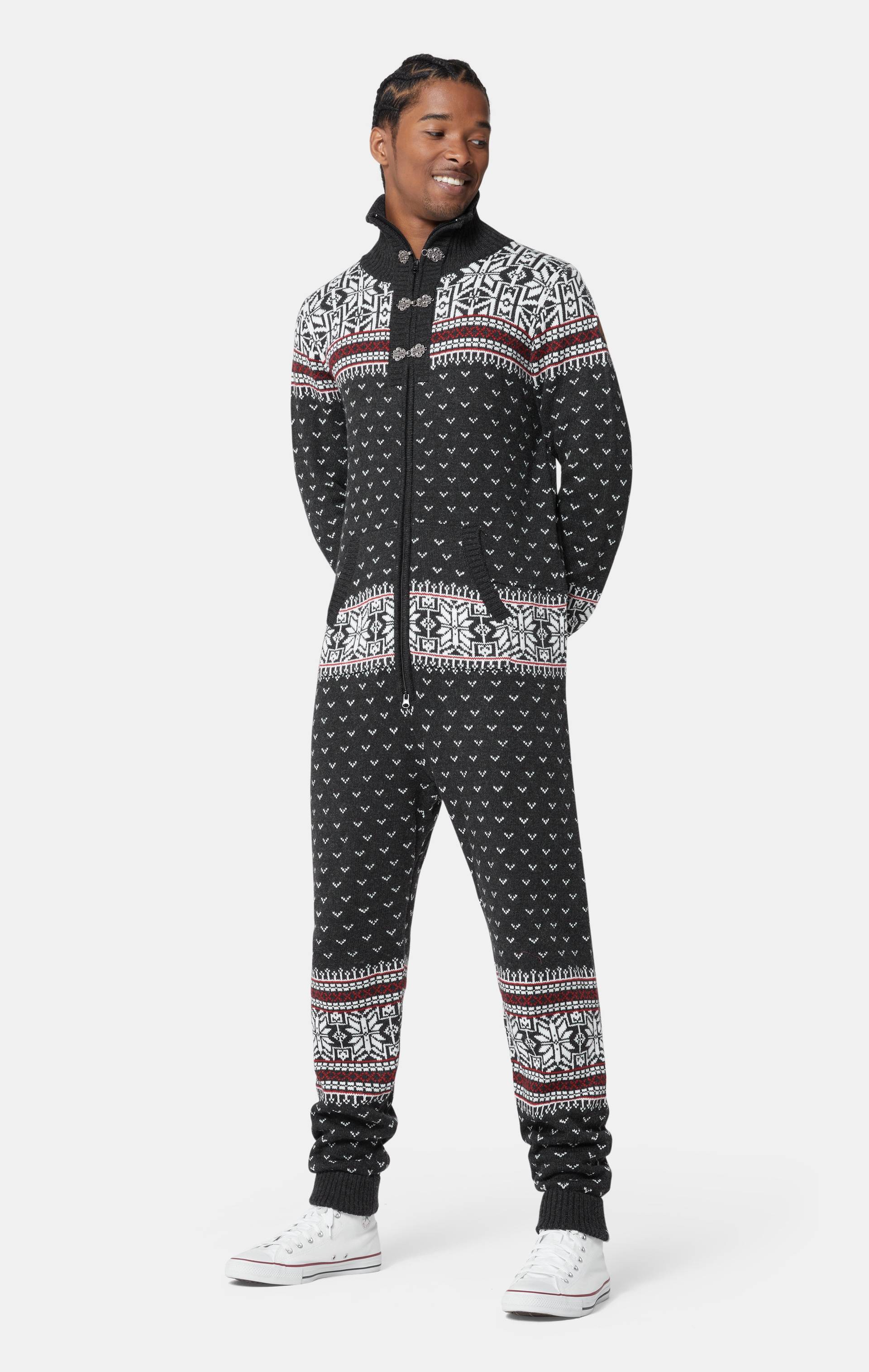 Onepiece Kofte Jumpsuit Dark Grey - 7