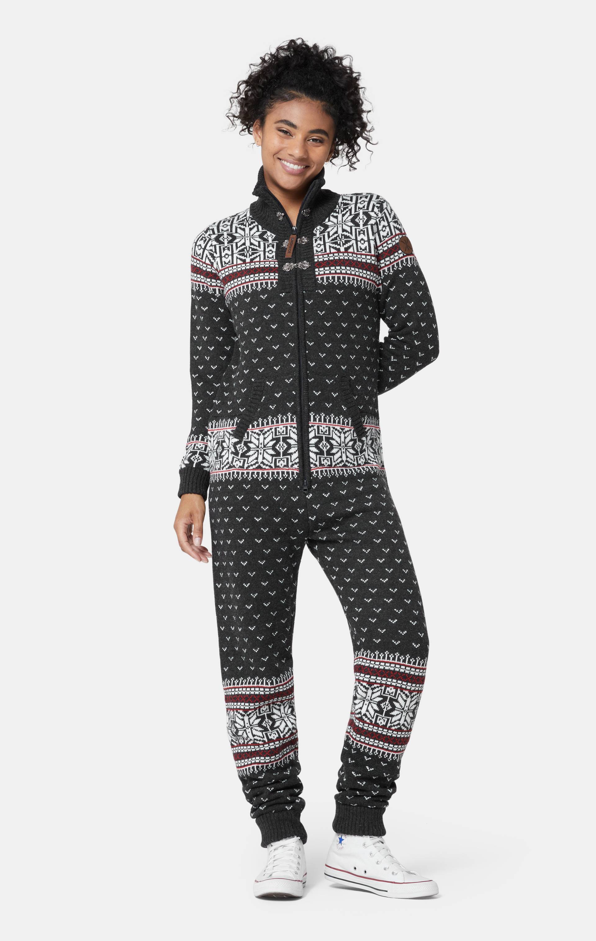Onepiece Kofte Jumpsuit Dark Grey - 13