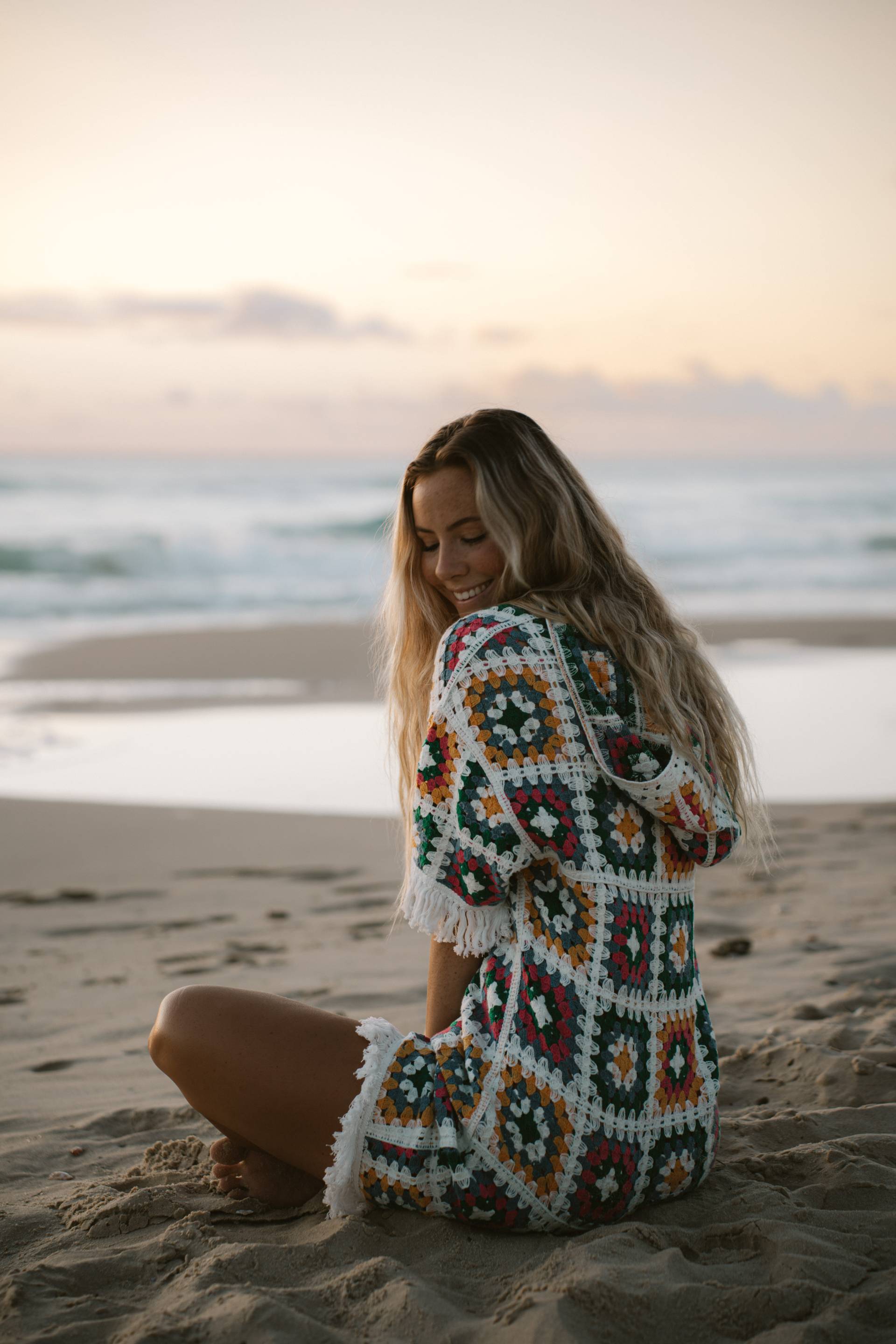 Onepiece Crochet Short Jumpsuit Multi - 11