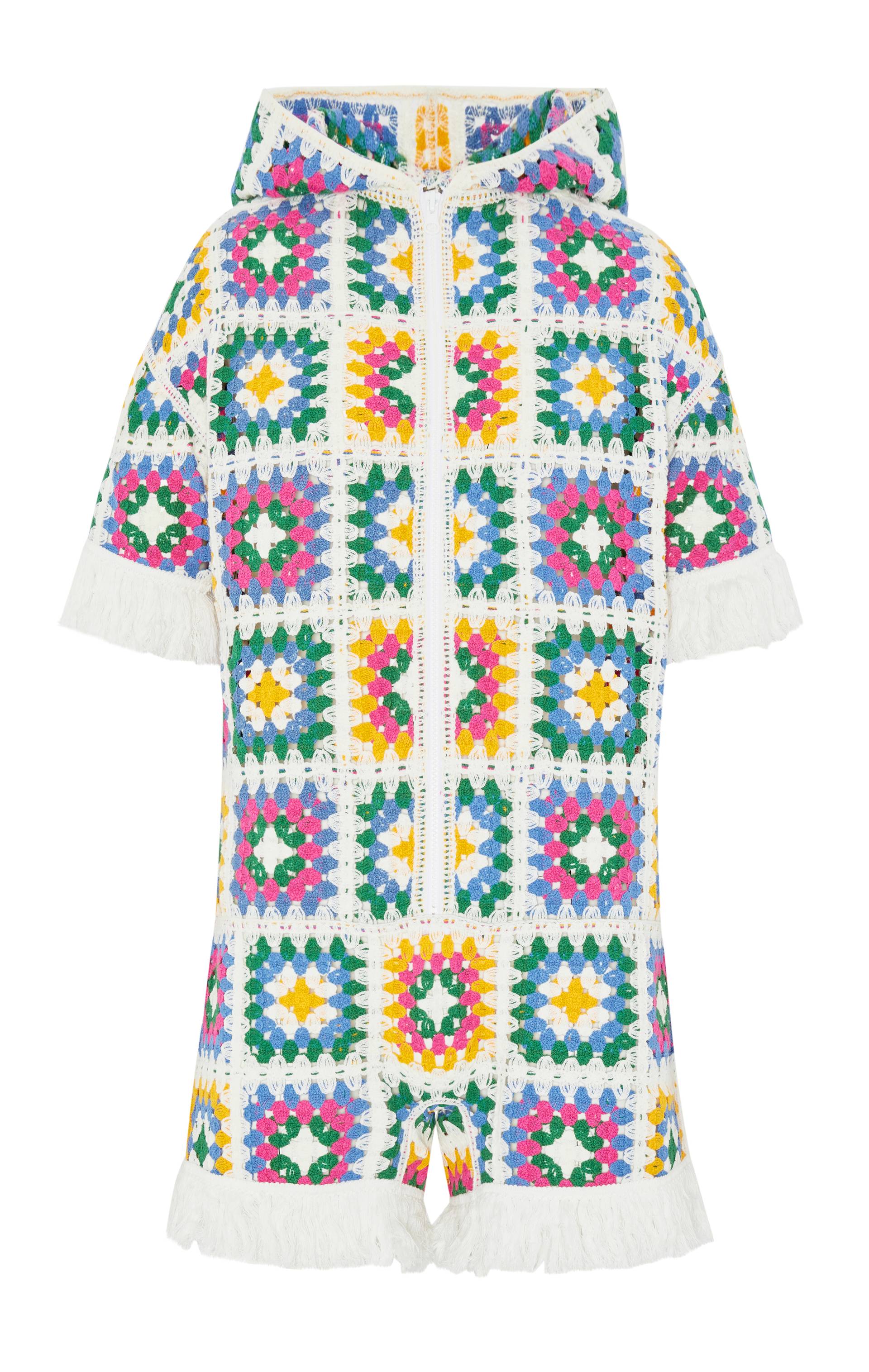 Onepiece Crochet Short Jumpsuit Multi - 1
