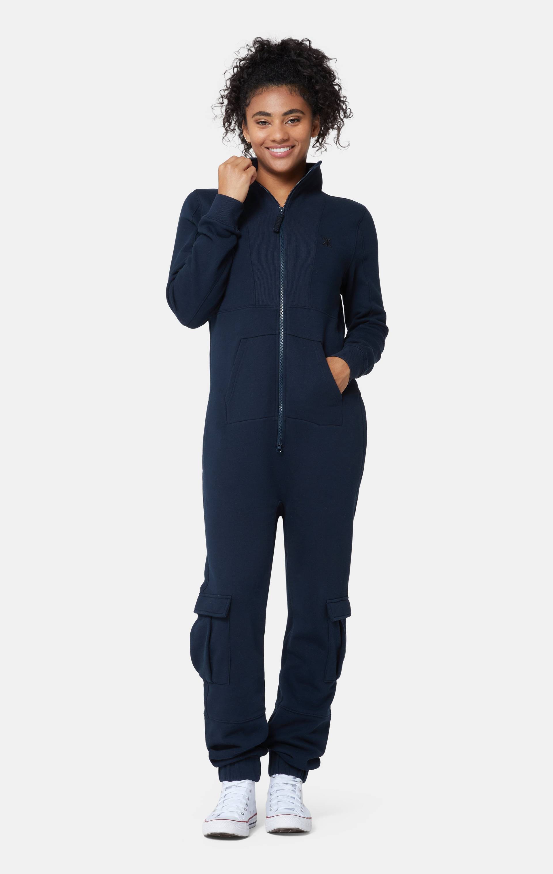 Onepiece Original Onesie Tall Neck Jumpsuit Navy - 9