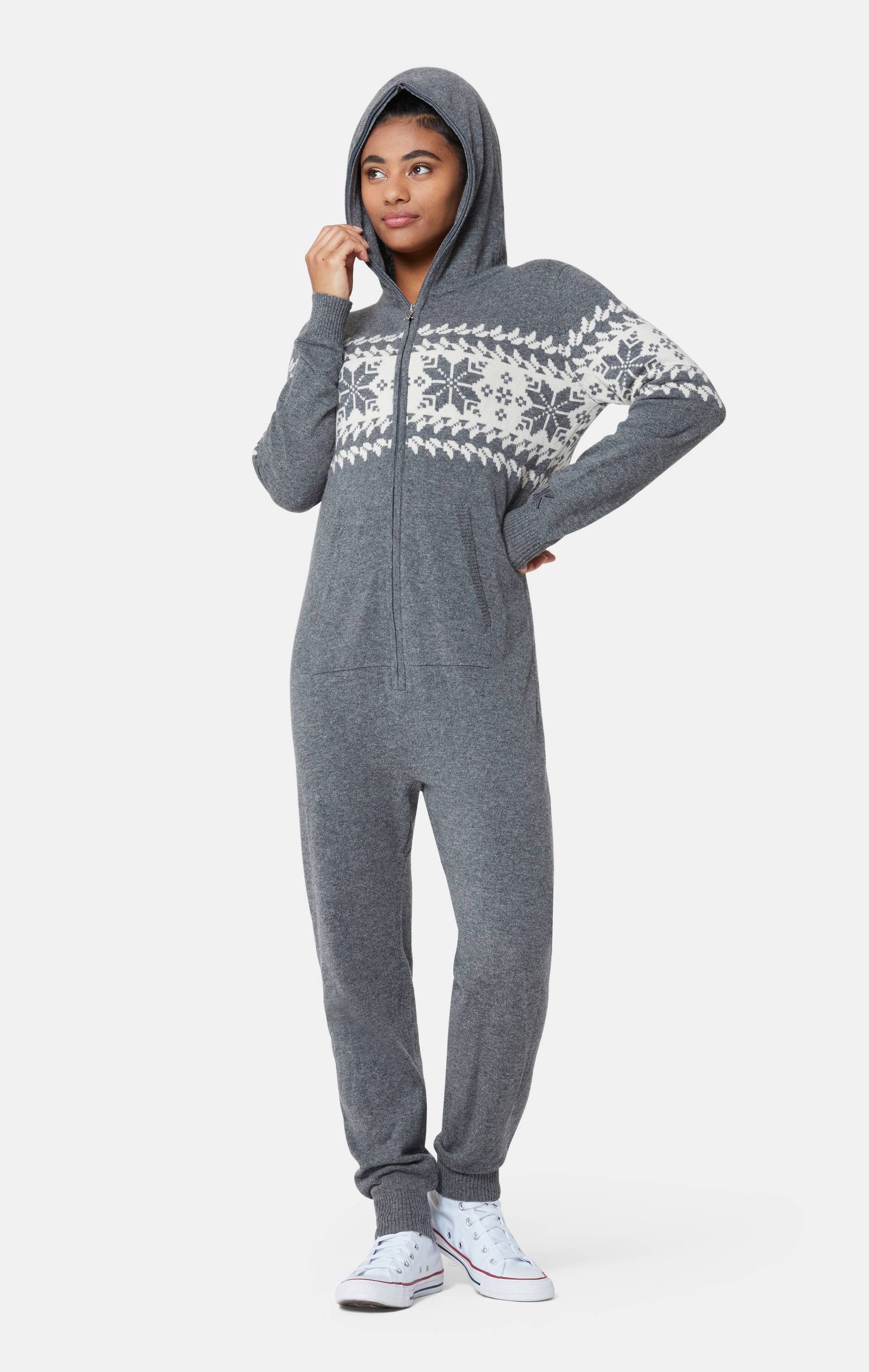Onepiece The Cashmere Jumpsuit Dark Grey Melange - 11
