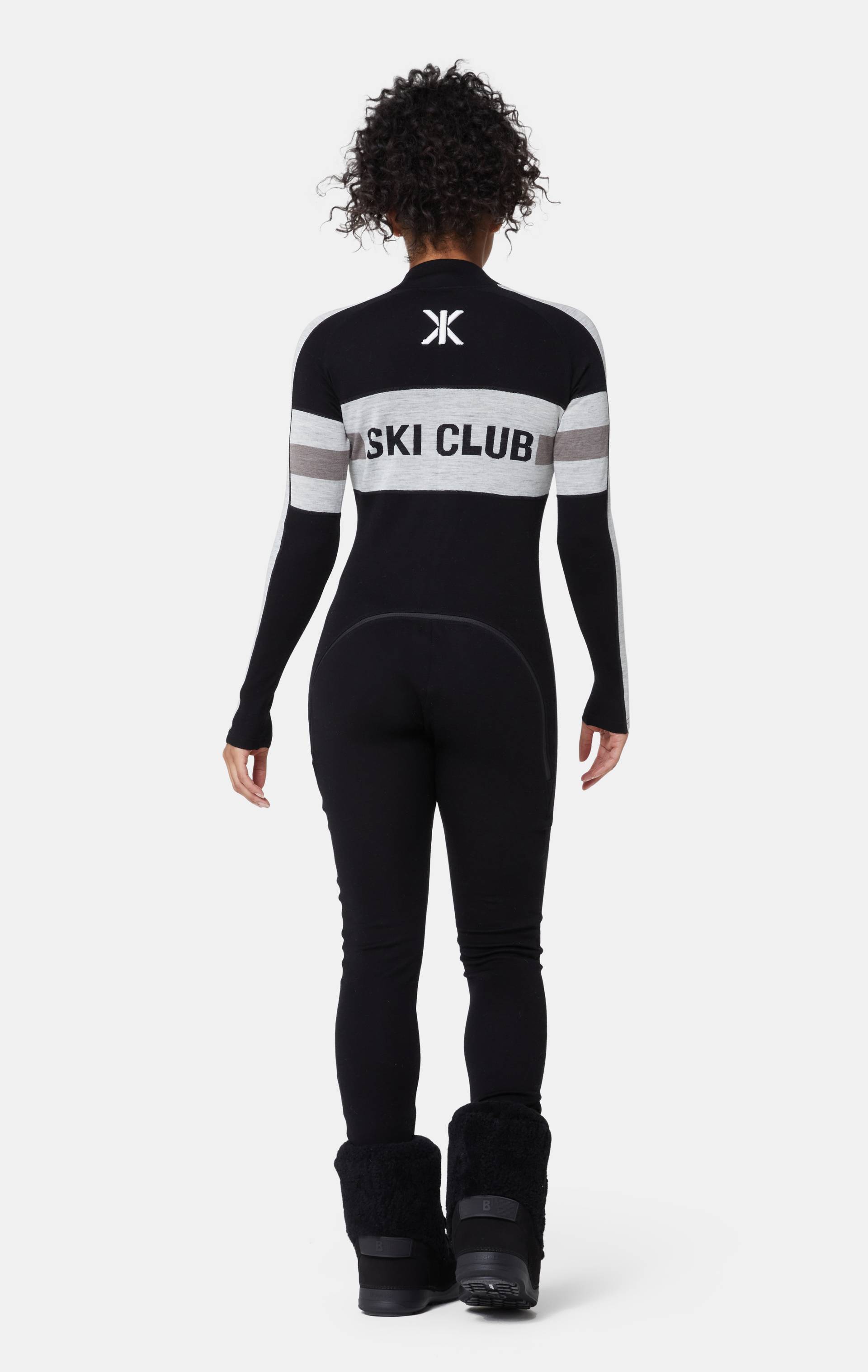 Onepiece Ski Baselayer Jumpsuit Black - 4