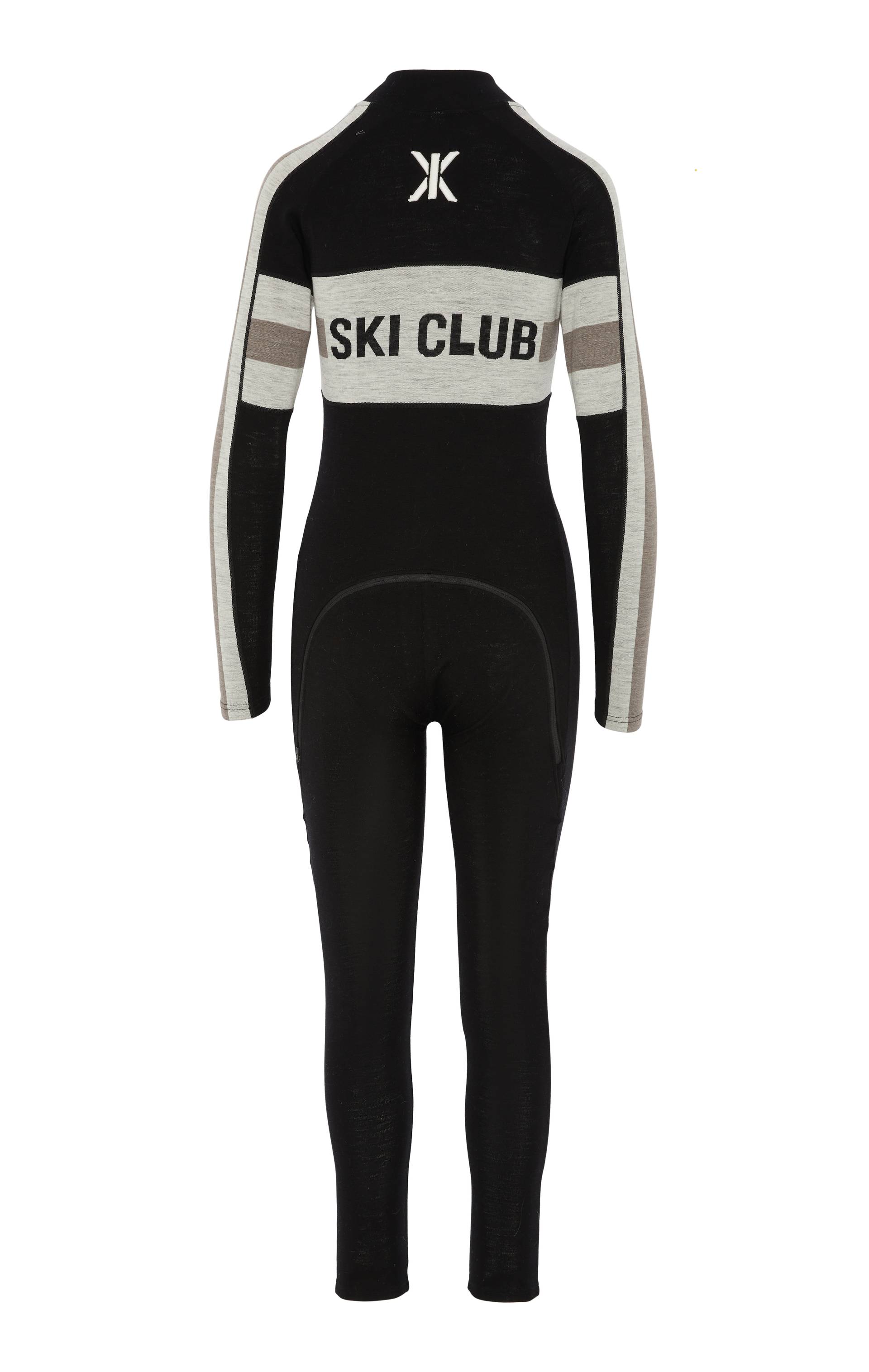 Onepiece Ski Baselayer Jumpsuit Black - 2