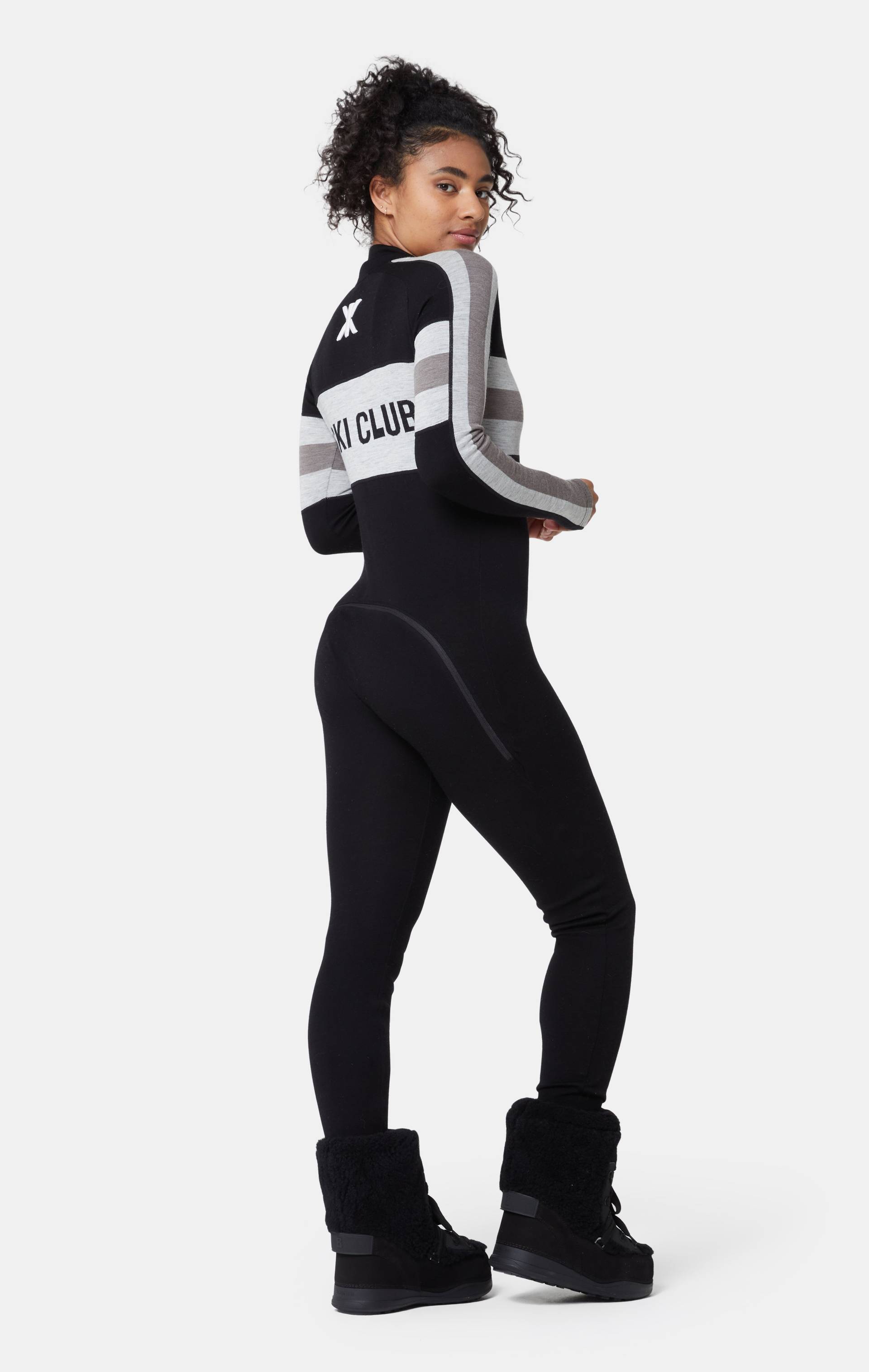 Onepiece Ski Baselayer Jumpsuit Black - 7