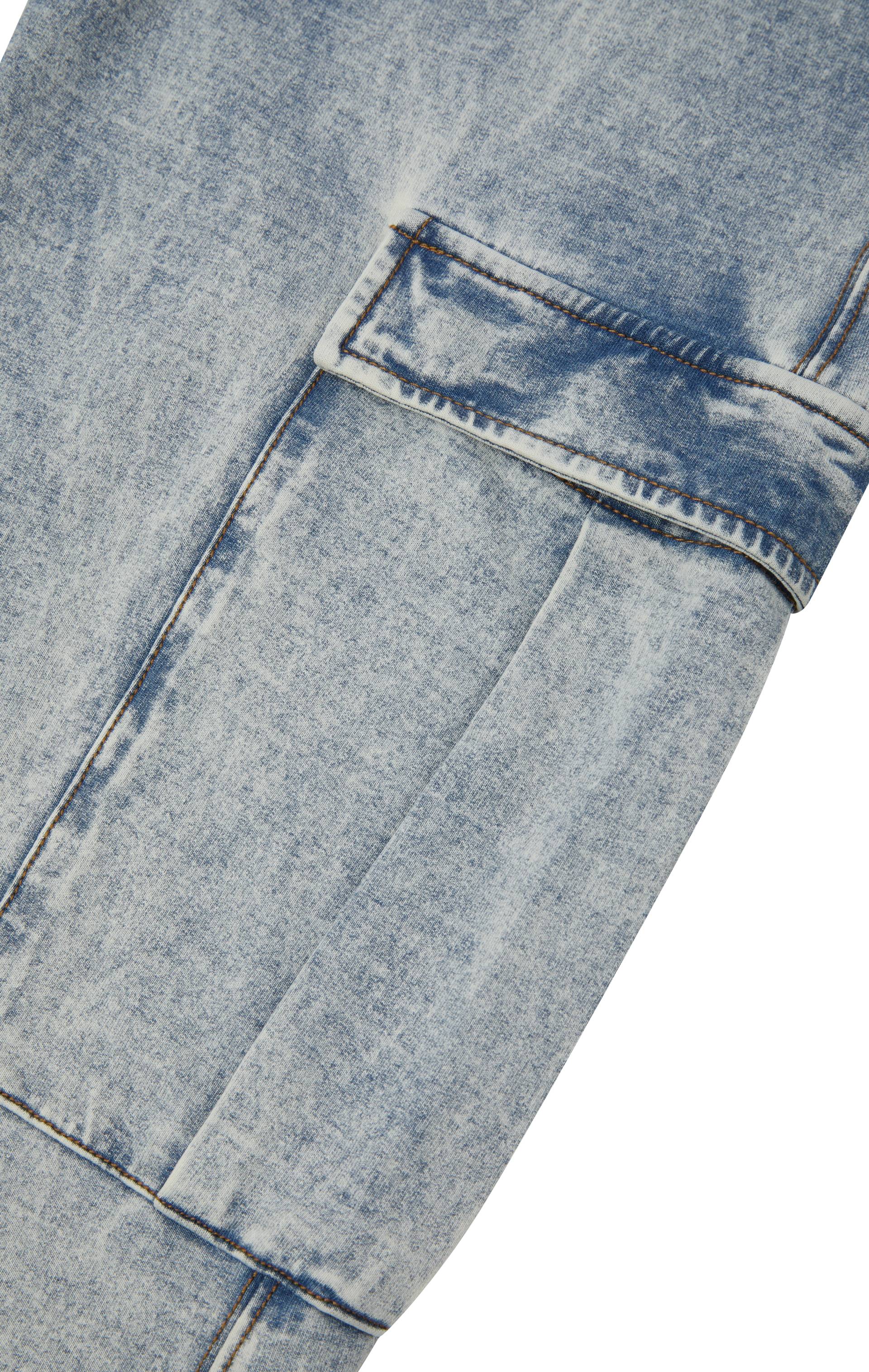 Onepiece Soft Stretch Denim Jumpsuit Blue - 7