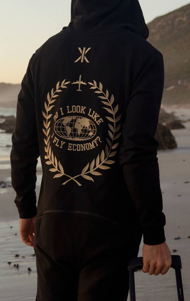 Onepiece Do I Look Like I Fly Economy Travel Jumpsuit Black - 7