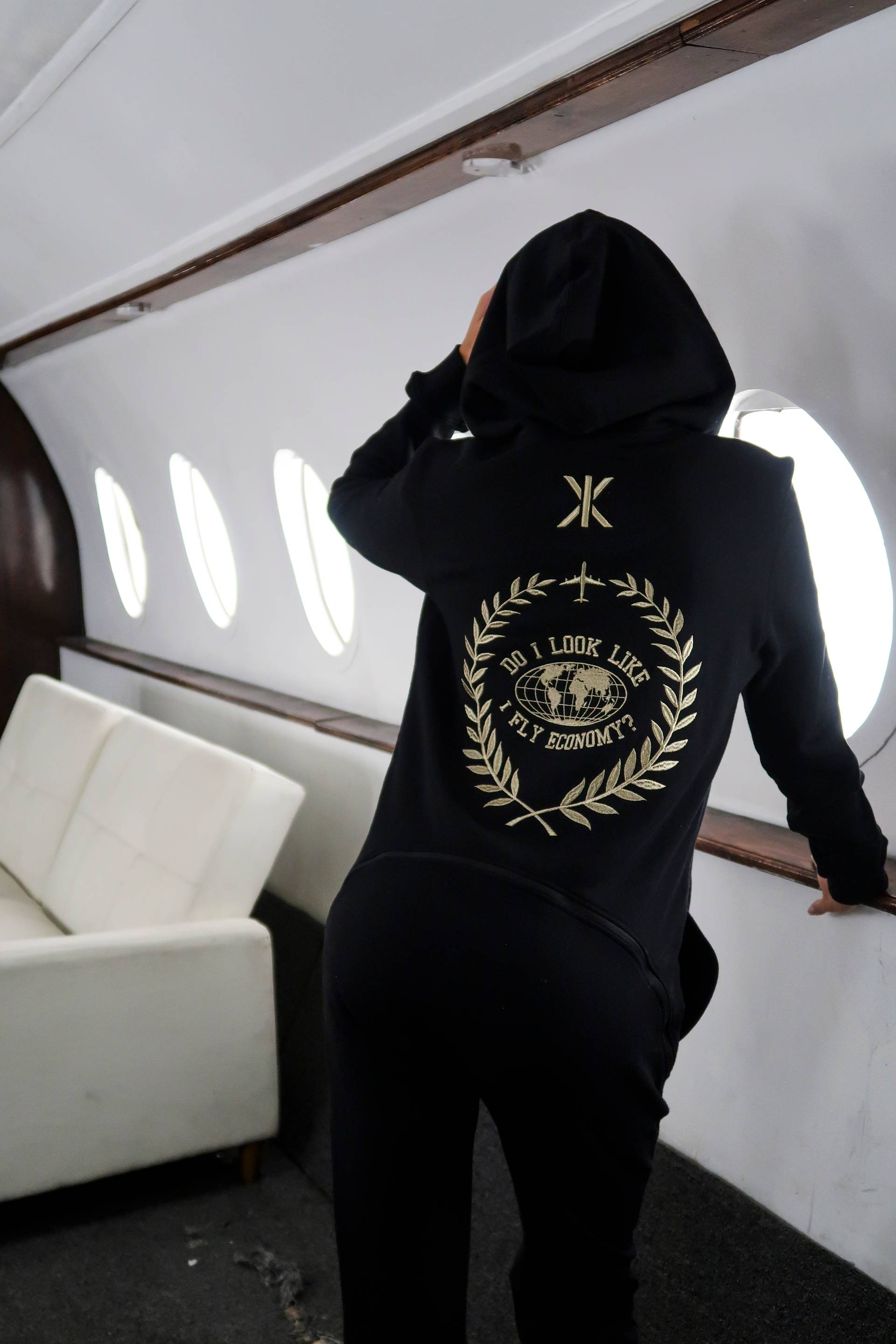 Onepiece Do I Look Like I Fly Economy Travel Jumpsuit Black - 6