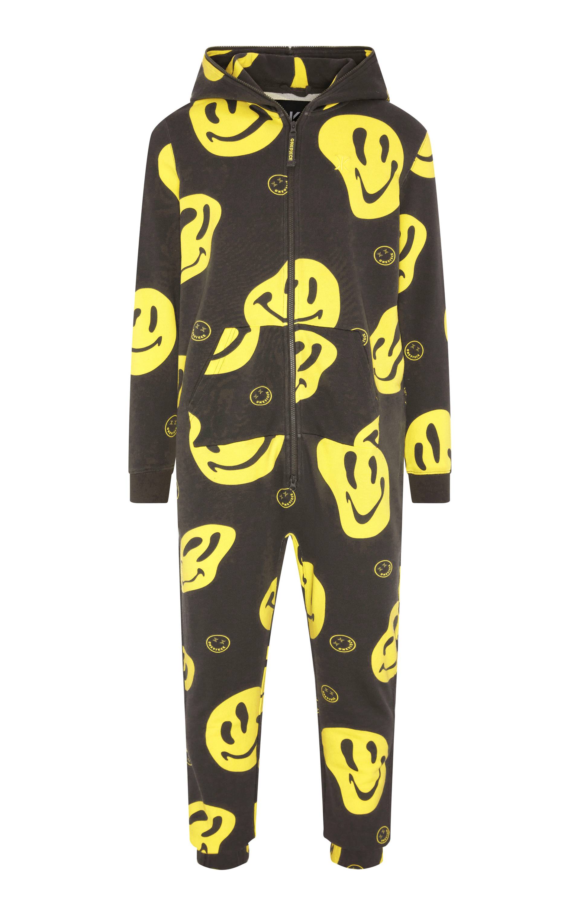 Onepiece Keep Smiling Jumpsuit Dark Grey - 1