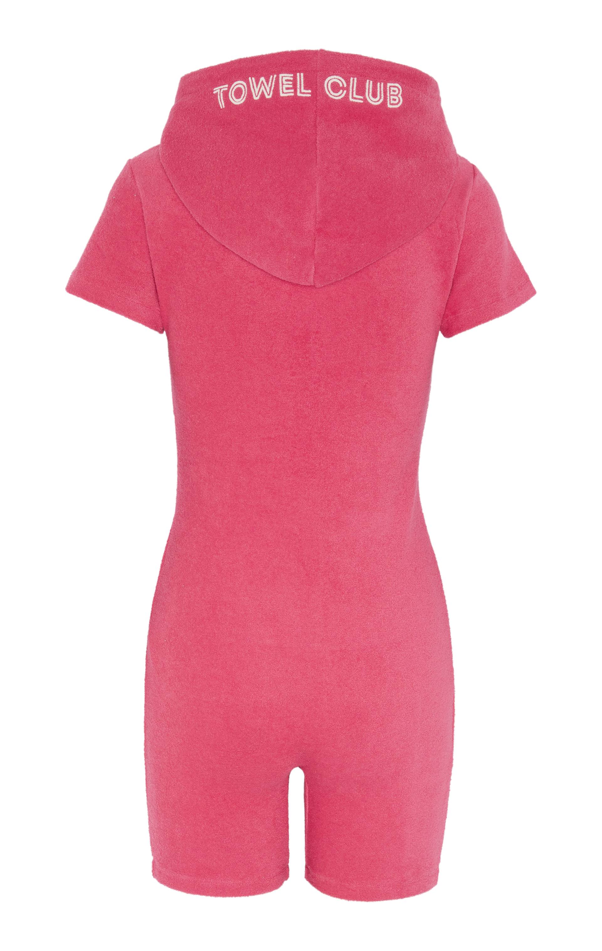 Towel Club Towel Club Short Fitted Jumpsuit Dark Pink - 2