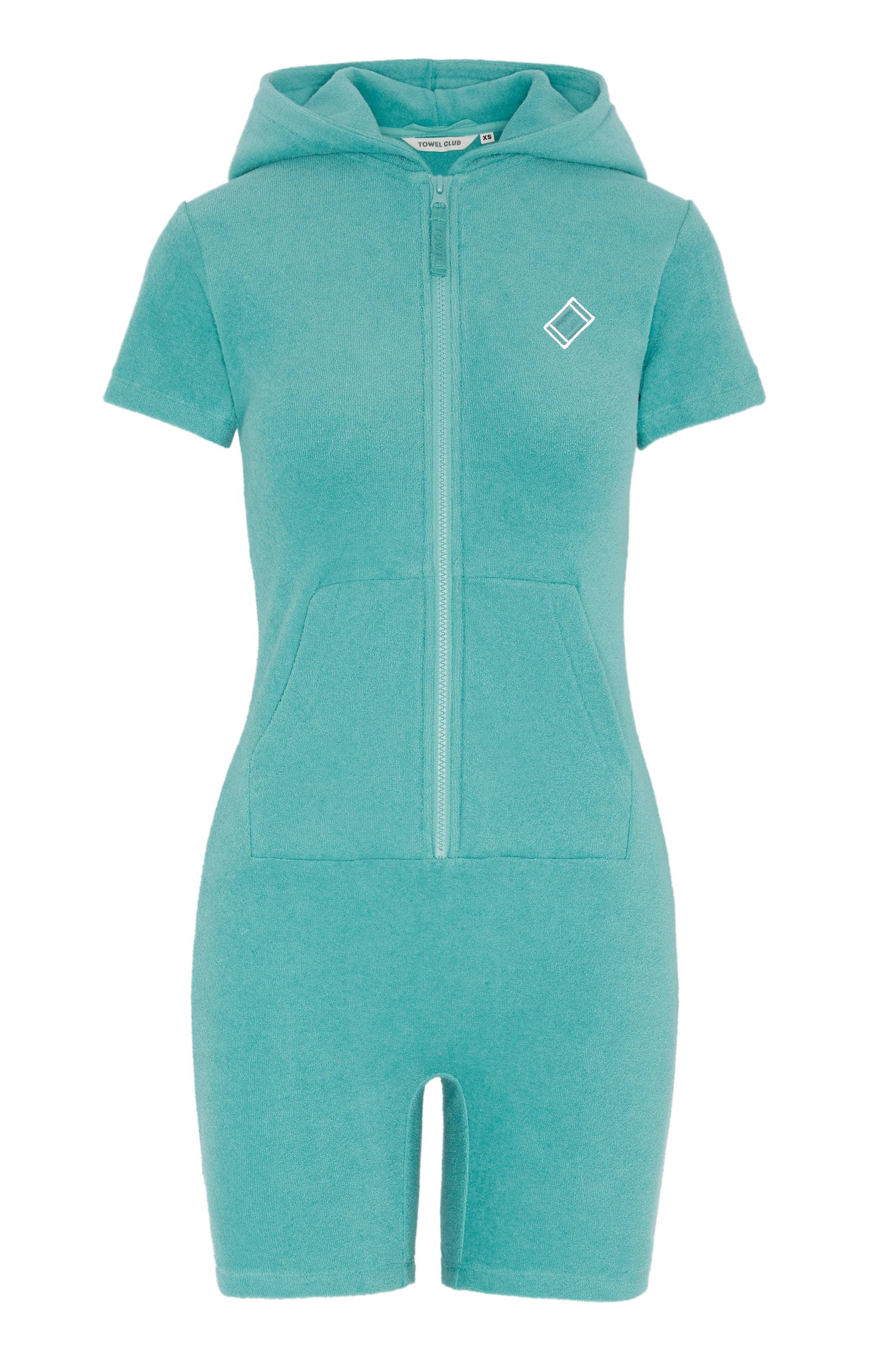 Towel Club Towel Club Short Fitted Jumpsuit Dark Mint - 1