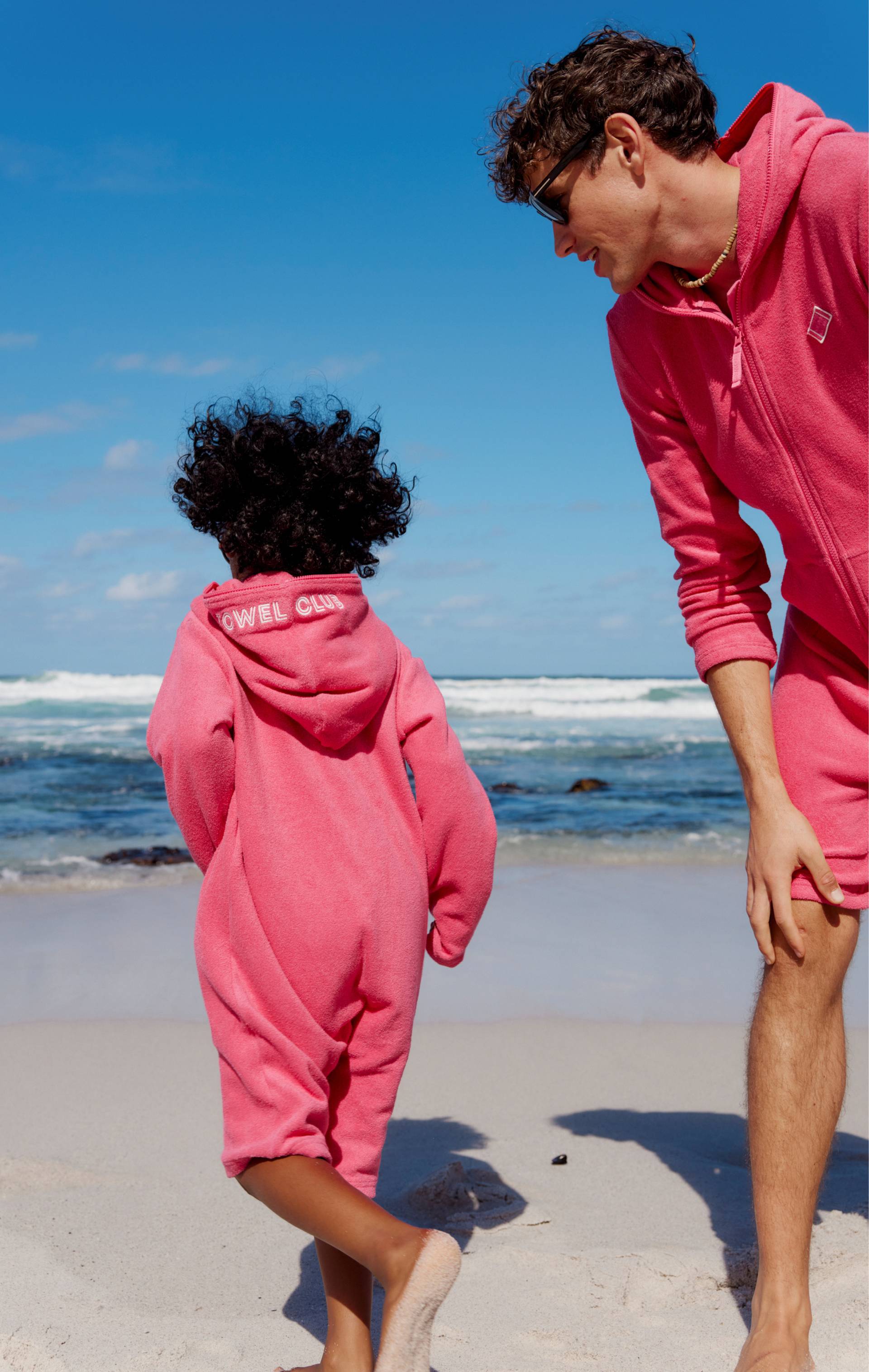 Towel Club Towel Club Short KIDS Jumpsuit Dark Pink - 6