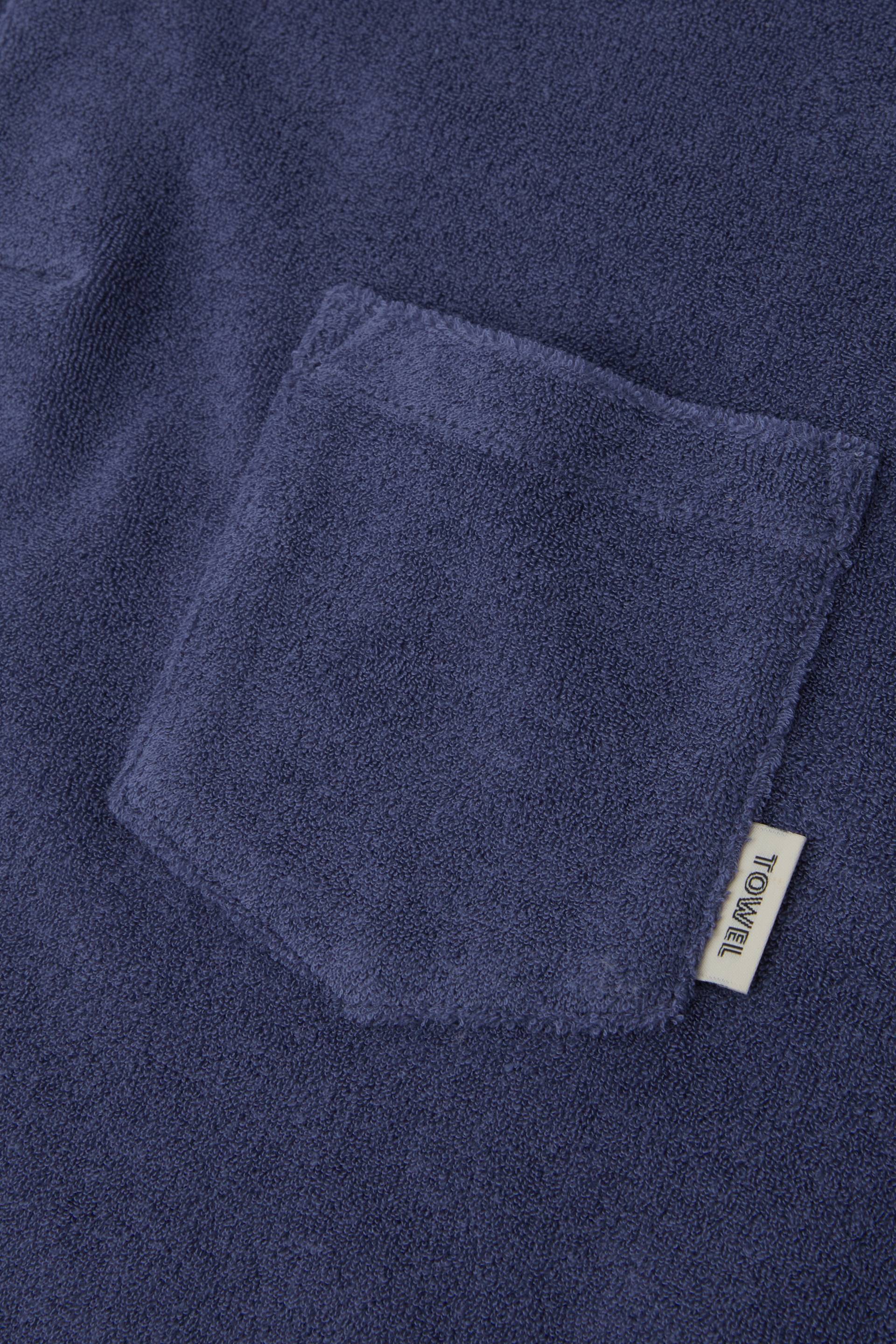 Towel Club Towel Club Longsleeve Polo Shirt Dusty Navy - 4