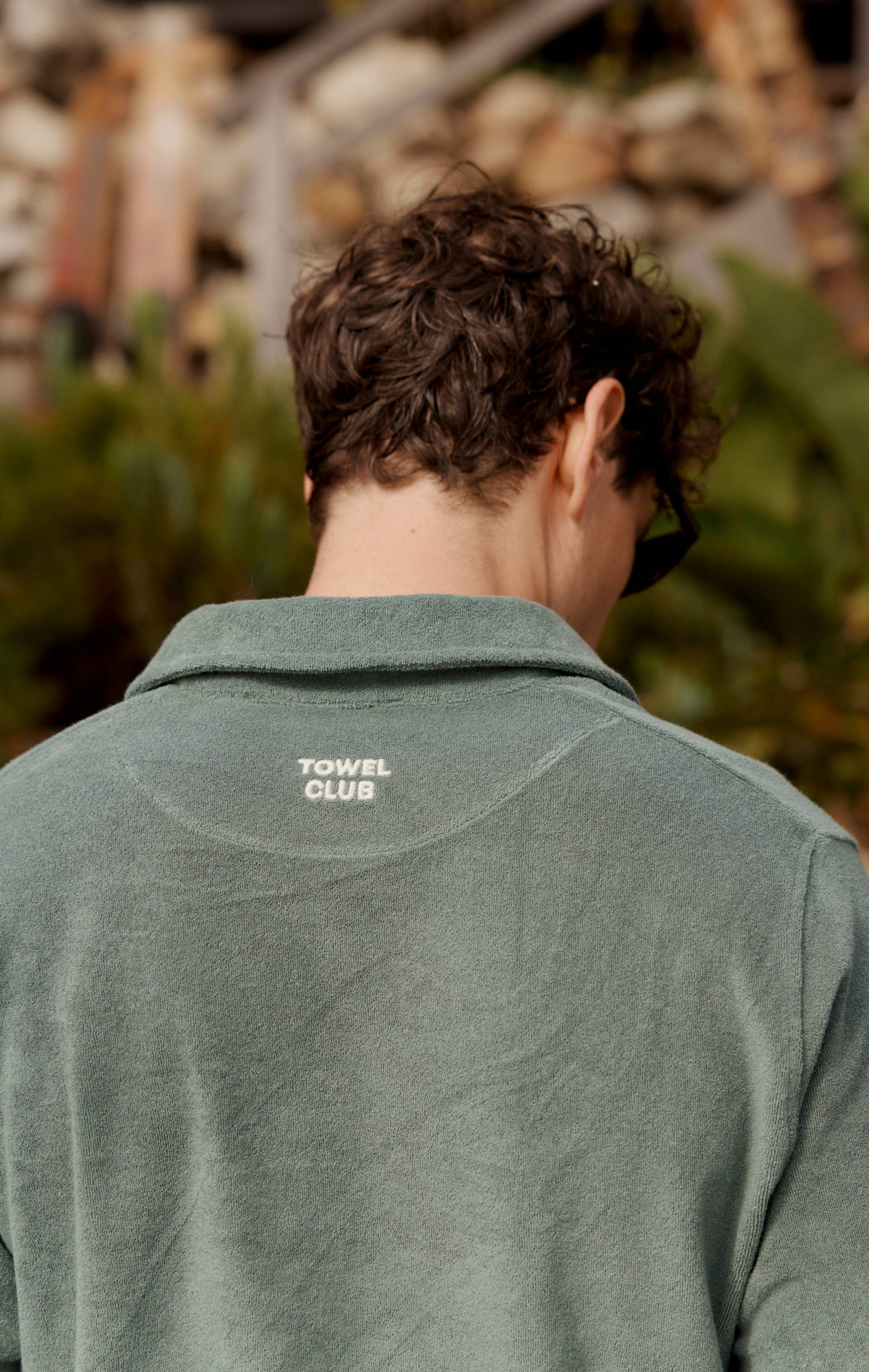 Towel Club Towel Club Longsleeve Polo Shirt Dusty Green - 6