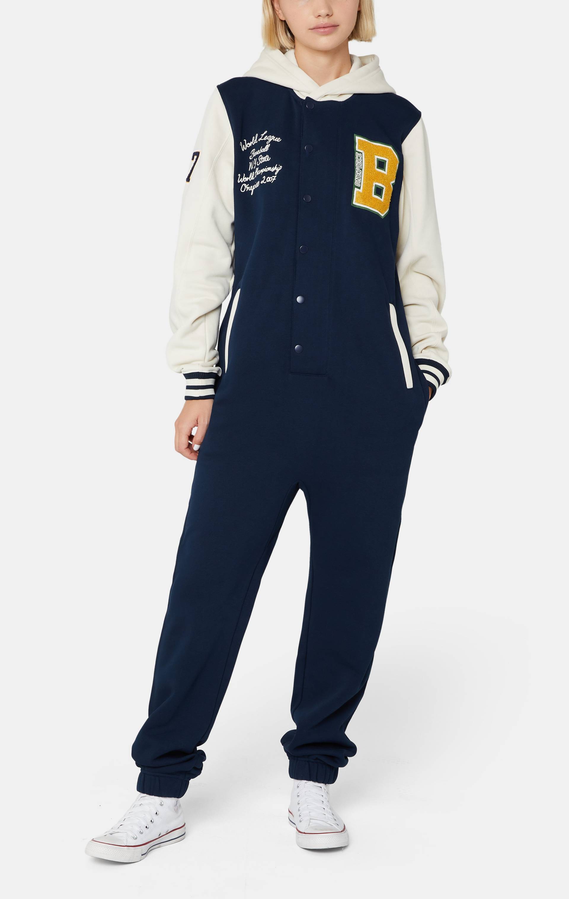 Onepiece University Jumpsuit Navy - 6