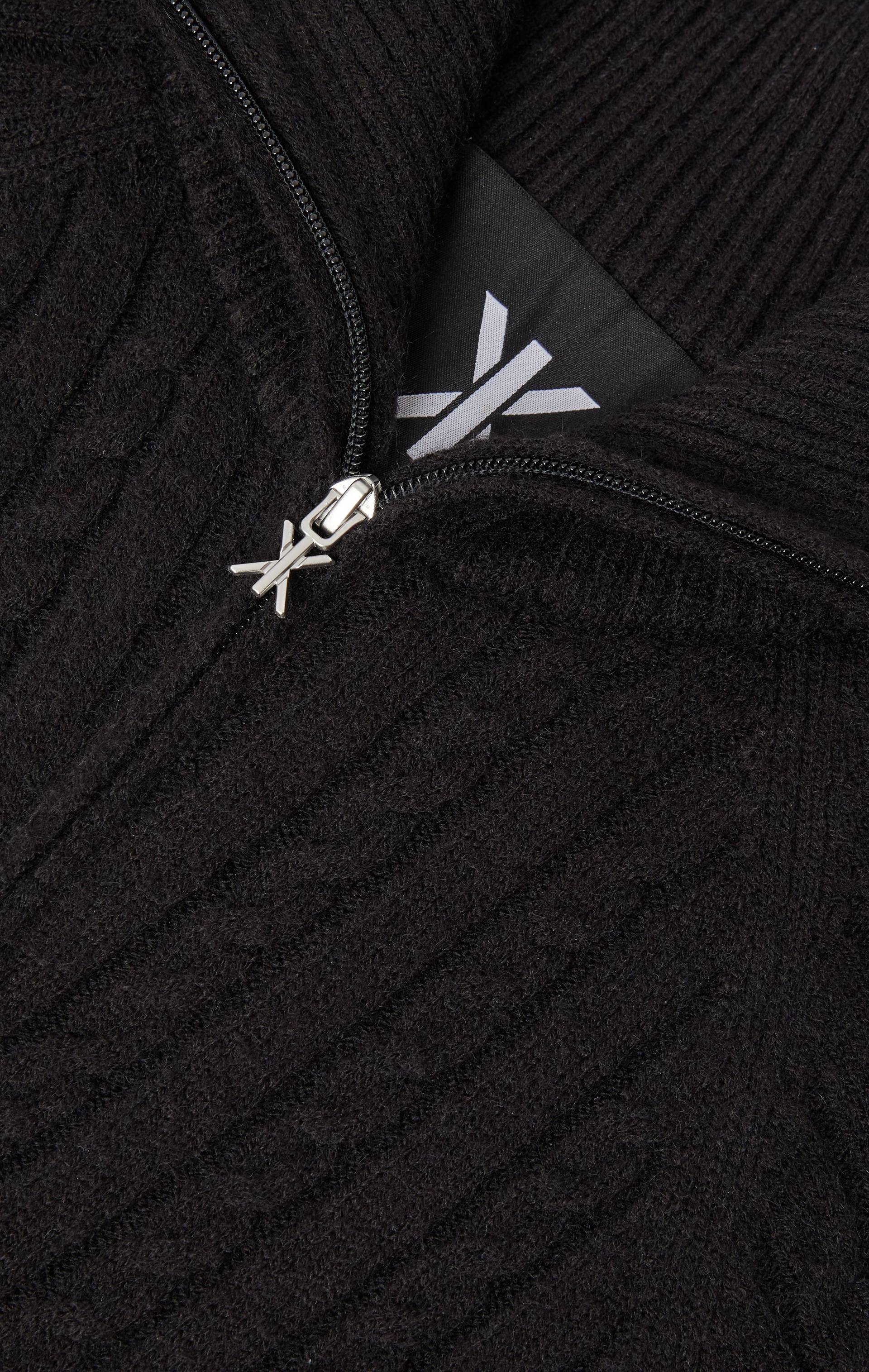 Onepiece Cable Fitted Jumpsuit Black - 2