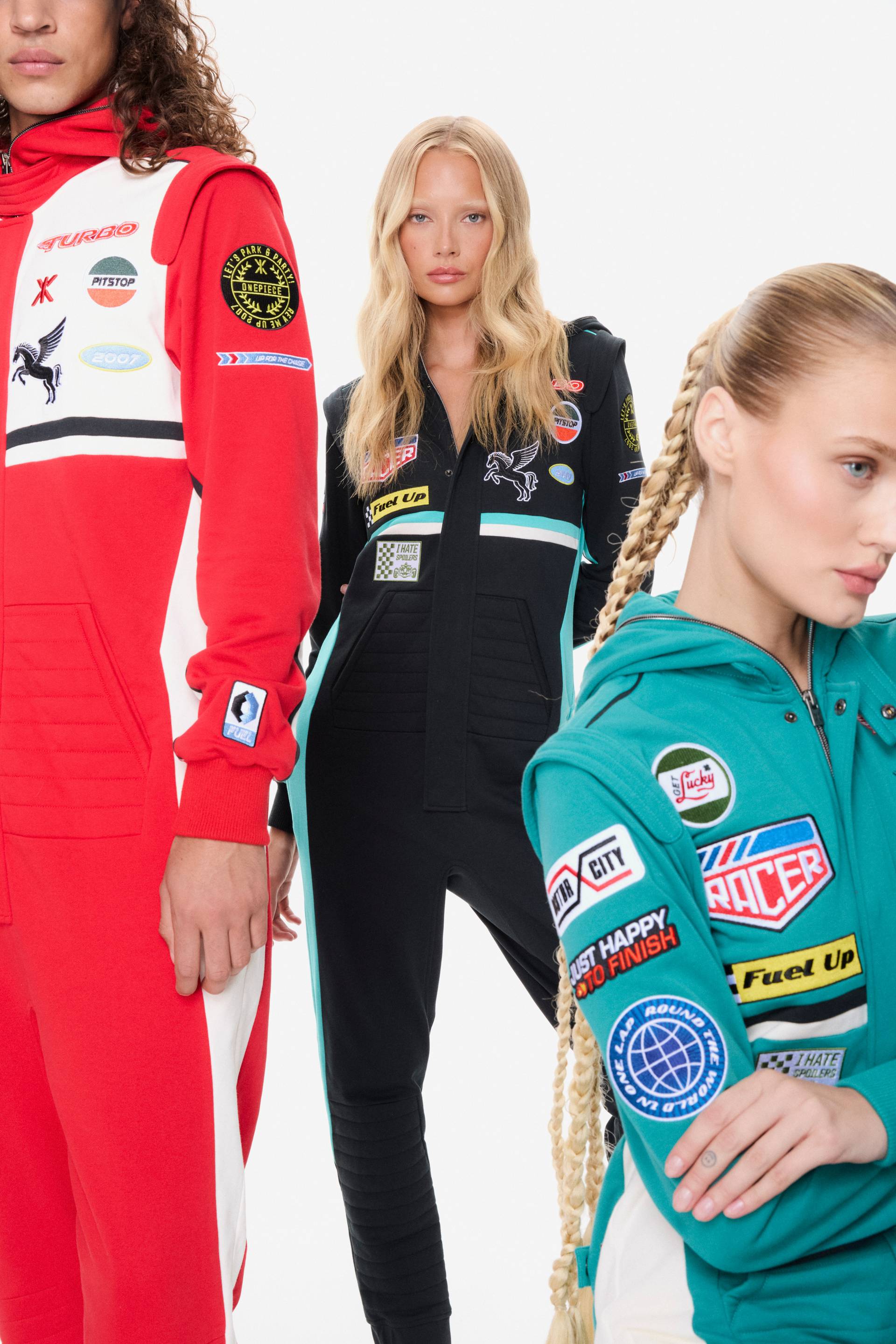 Onepiece Racesuit Jumpsuit Black - 8
